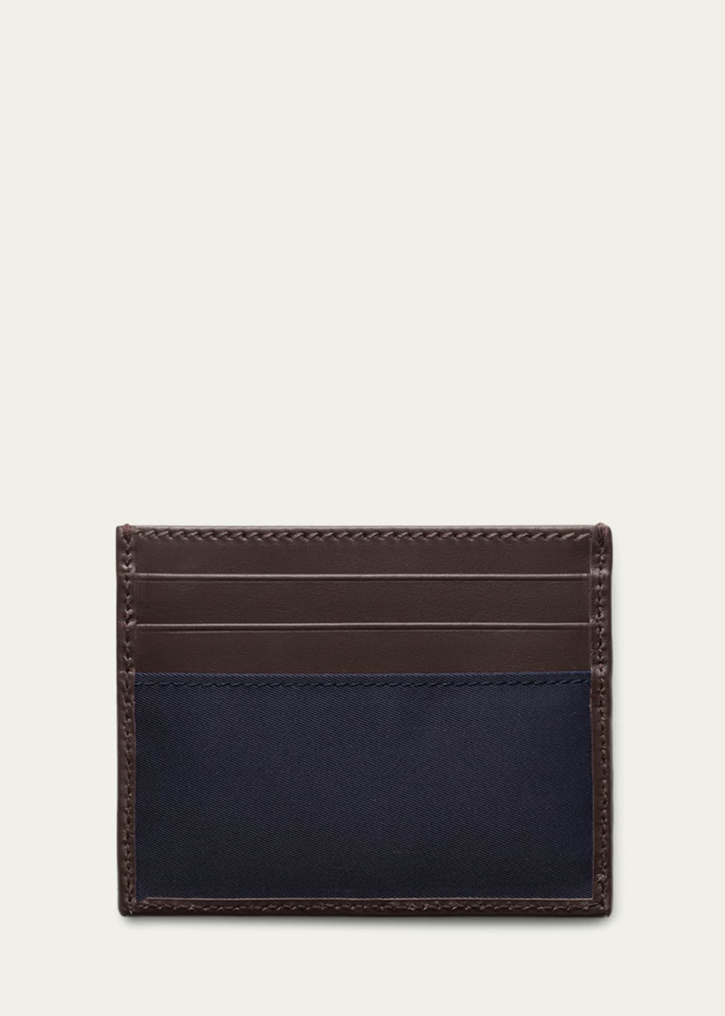 Prada Men's Re-Nylon and Leather Card Holder Image 2 of 2
