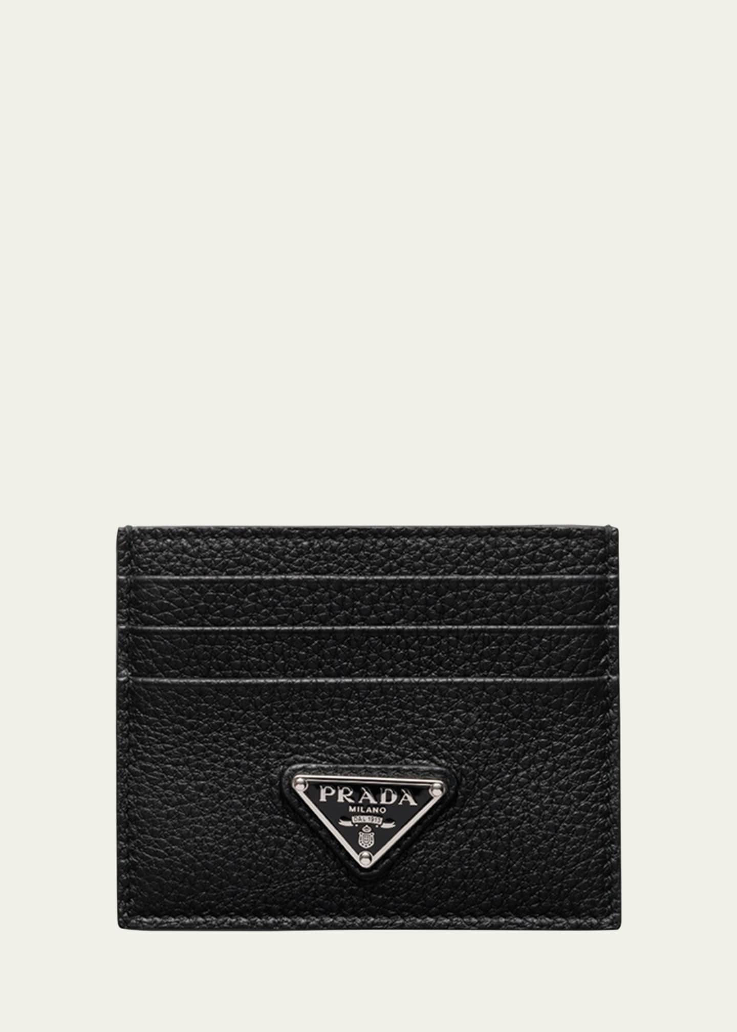 Prada Men's Vitello Daino Card Holder Image 1 of 2