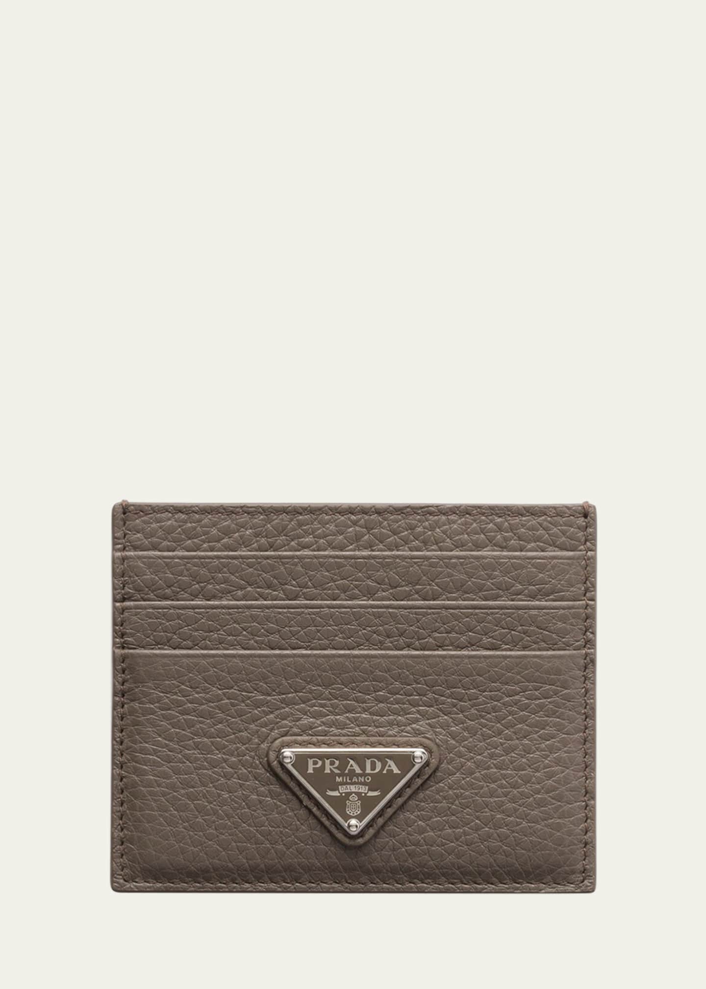 Prada Men's Vitello Daino Card Holder Image 1 of 2