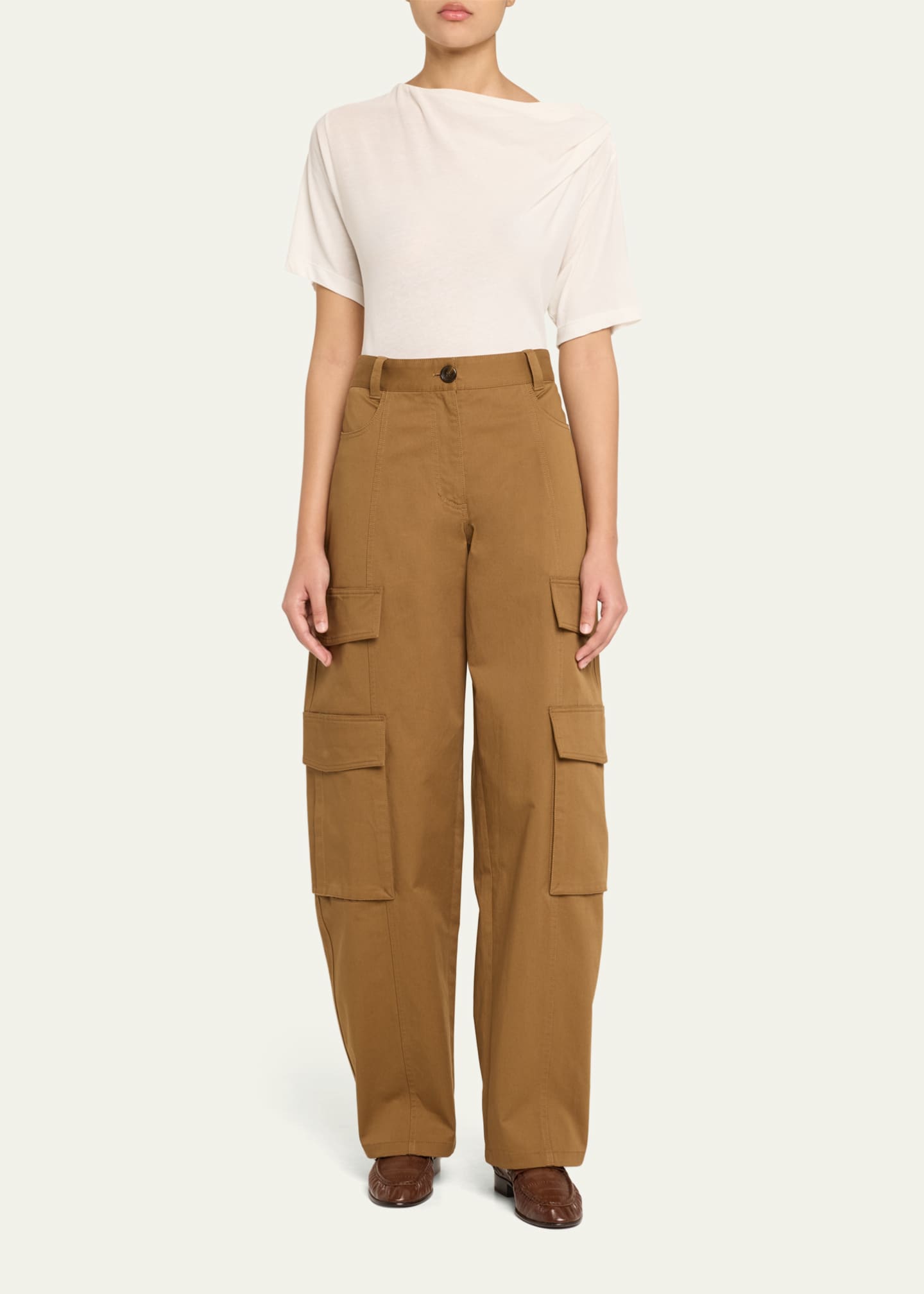 A.L.C. Lee Draped Short-Sleeve Tee Image 2 of 5