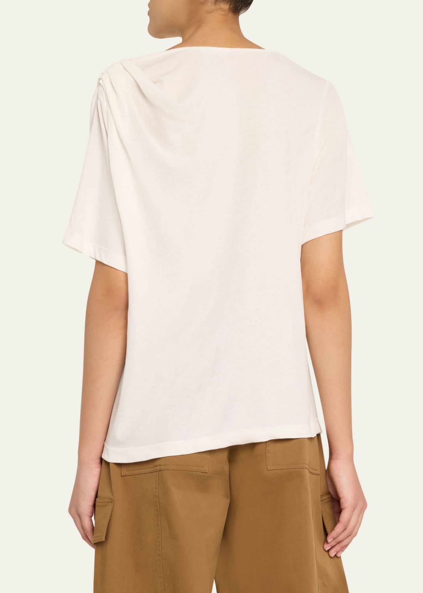 A.L.C. Lee Draped Short-Sleeve Tee Image 3 of 5