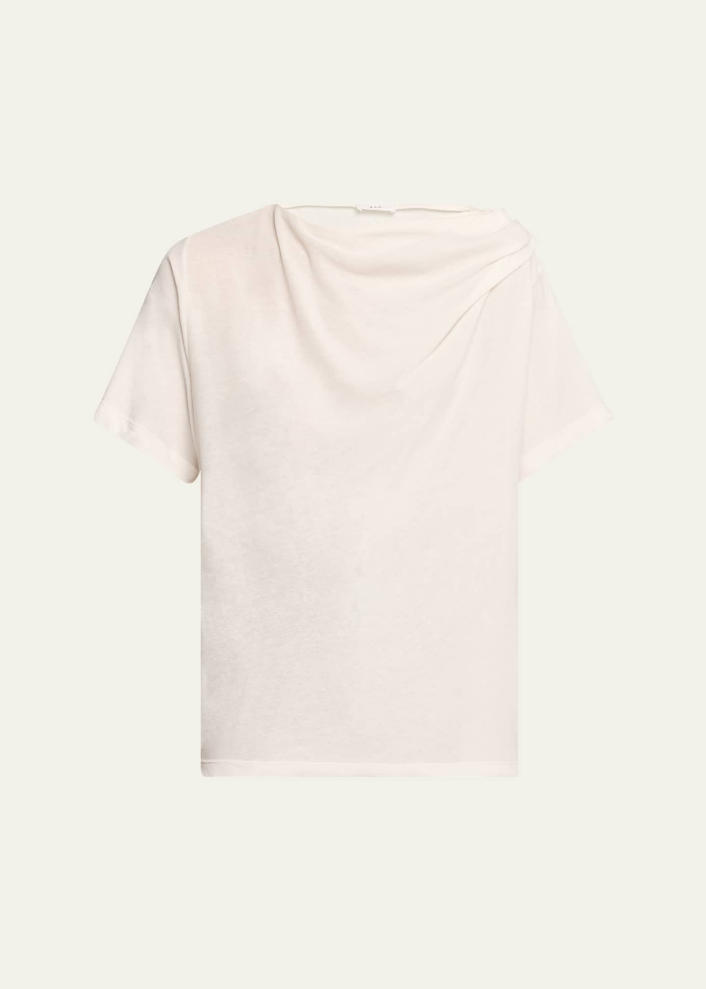 A.L.C. Lee Draped Short-Sleeve Tee Image 1 of 5