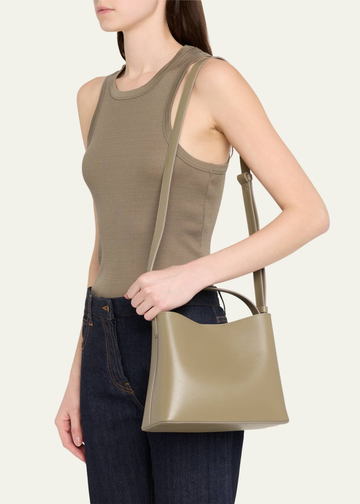 Aesther Ekme Sac Mini Smooth Leather Crossbody Bag Image 2 of 6