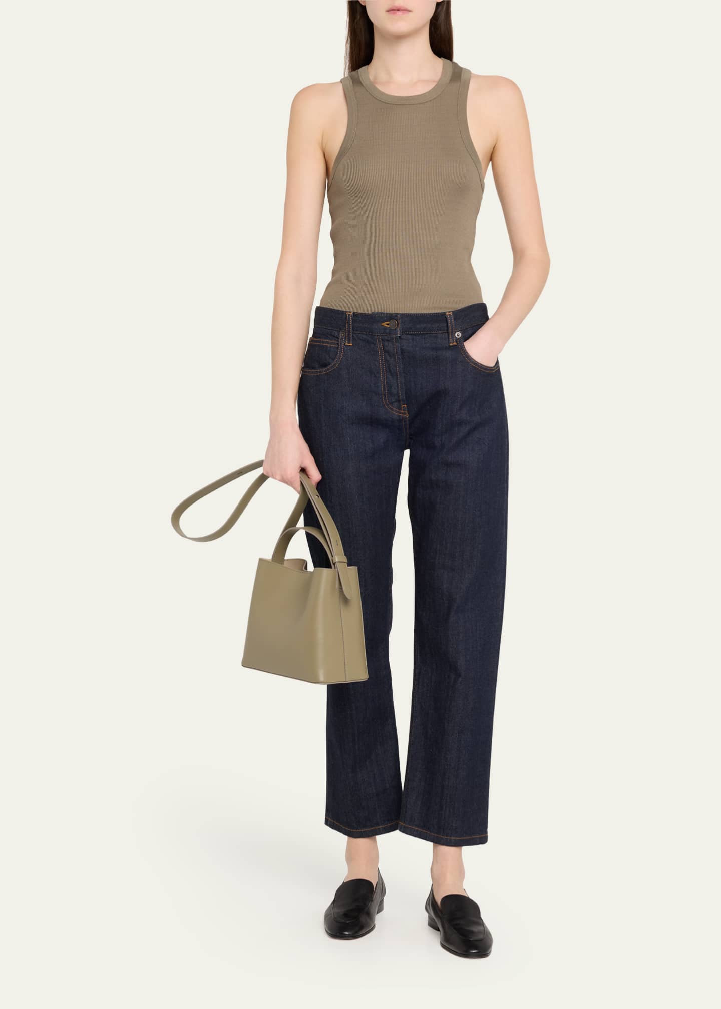 Aesther Ekme Sac Mini Smooth Leather Crossbody Bag Image 5 of 6