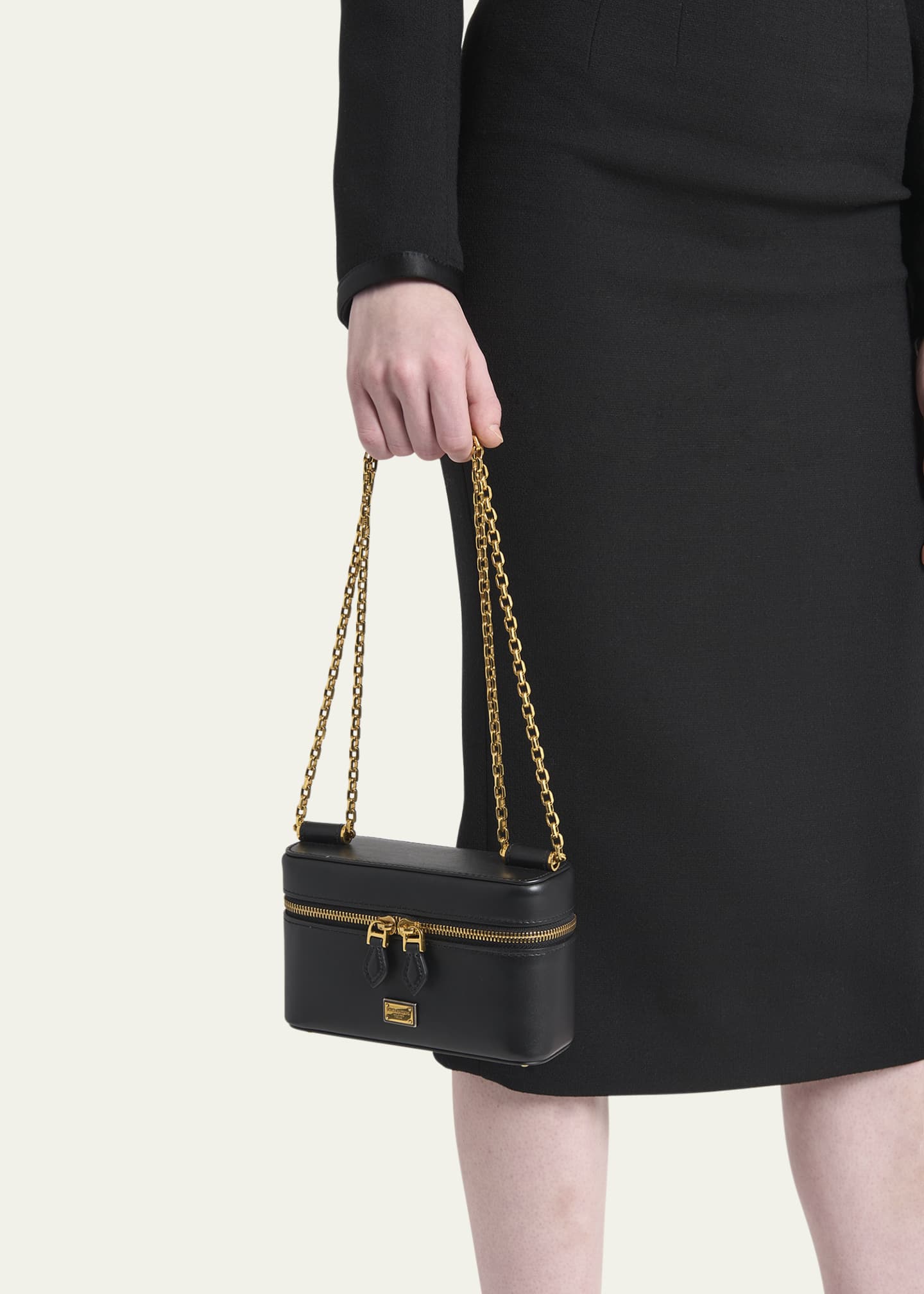 Dolce&Gabbana Sicily Calfskin Vanity Crossbody Bag Image 2 of 5