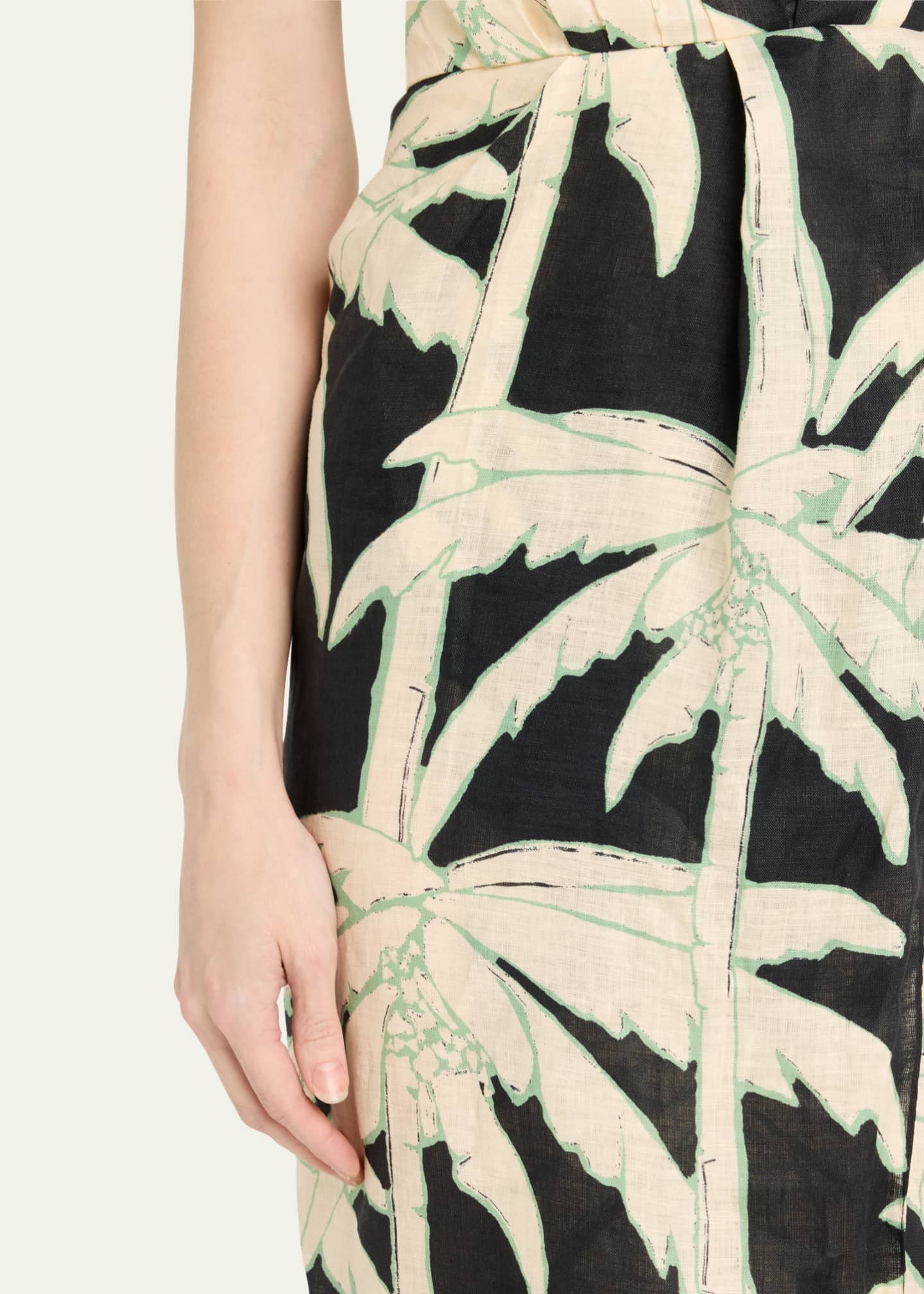 Dark Palms Ankle Dress