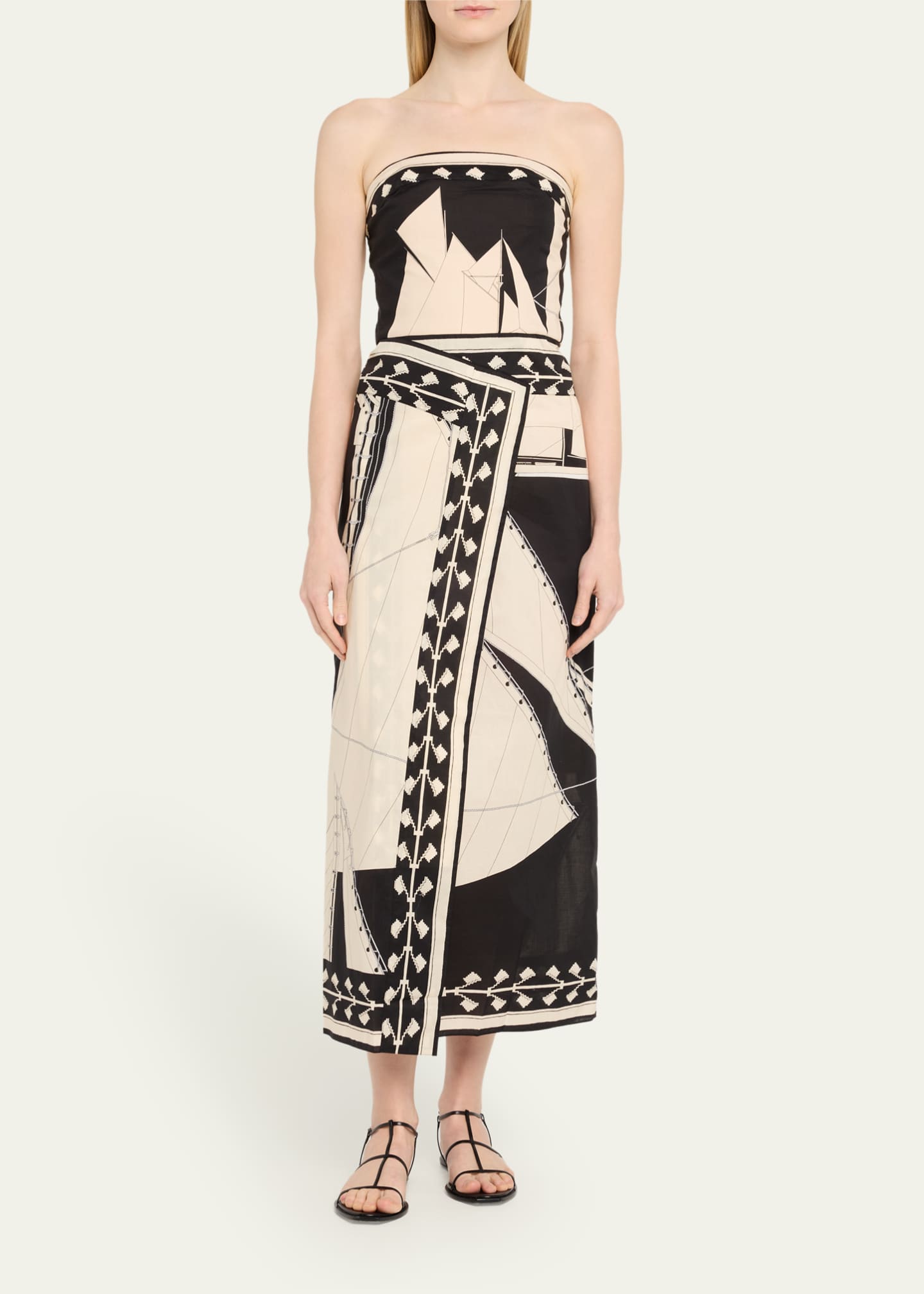 Johanna Ortiz Sailboats Pontoon Afternoon Ankle Dress Image 2 of 4