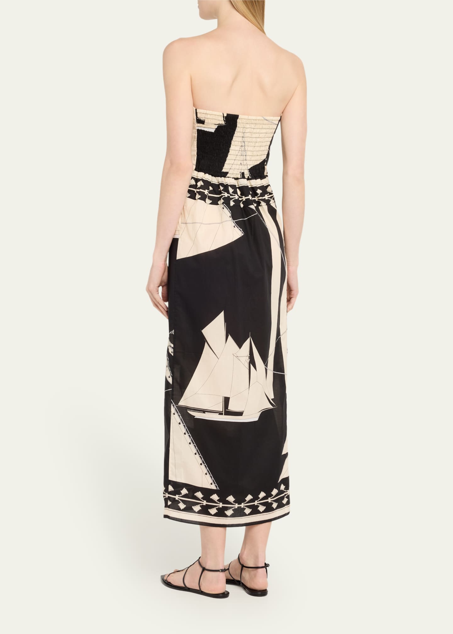 Johanna Ortiz Sailboats Pontoon Afternoon Ankle Dress Image 3 of 4