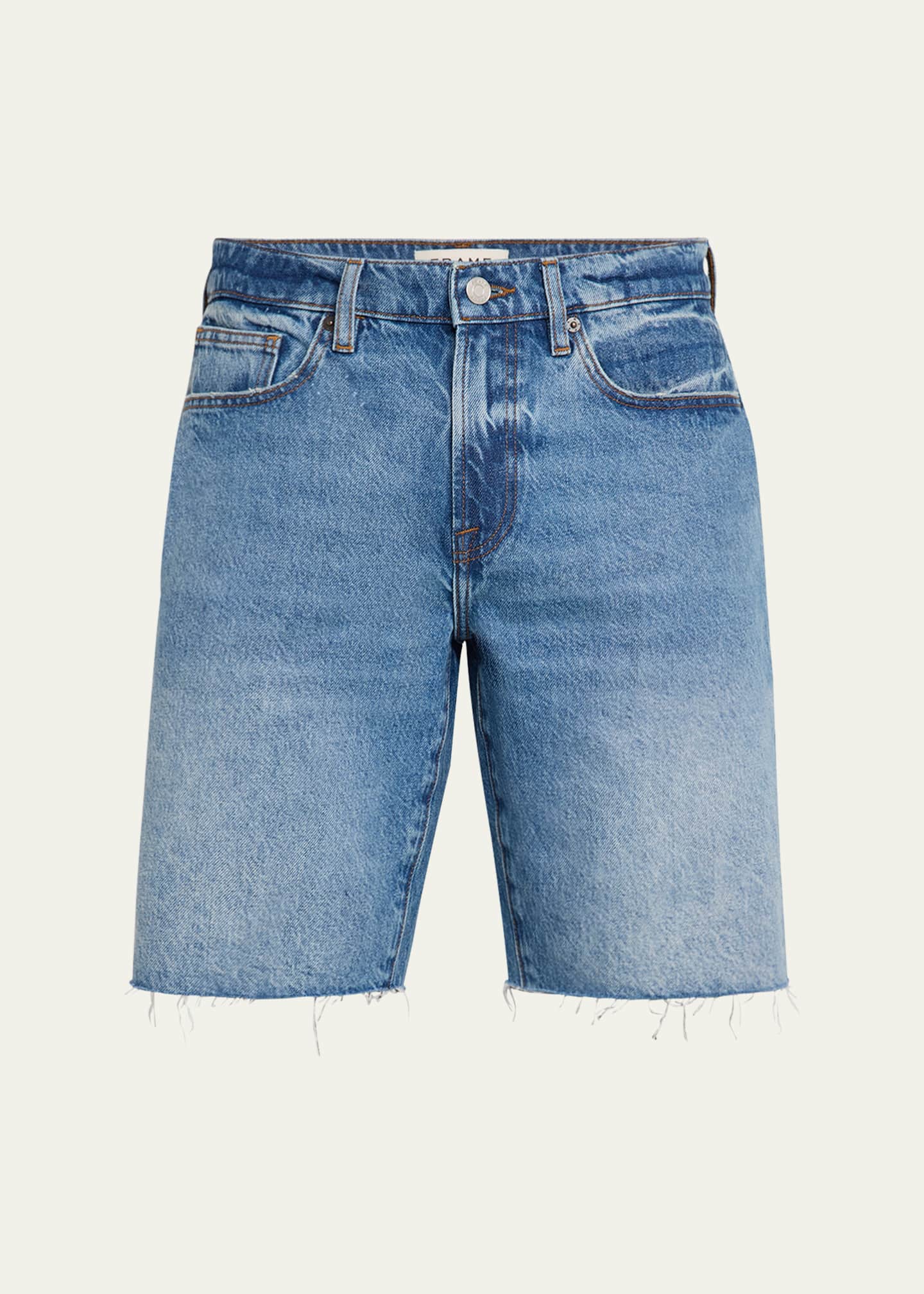 FRAME Men's Cut-Off Jean Shorts Image 1 of 5