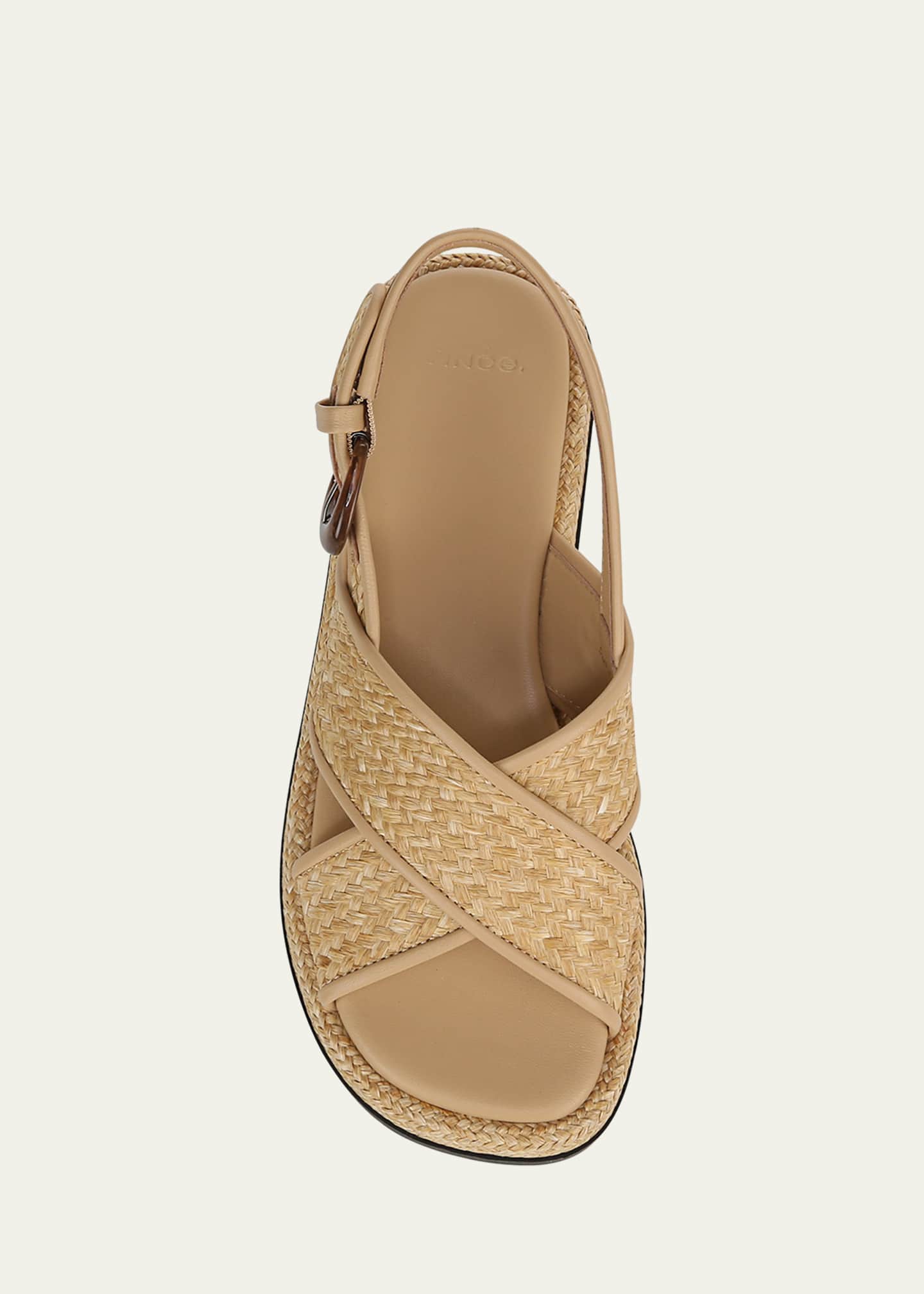 Vince Helena Raffia Lug-Sole Sandals Image 6 of 6