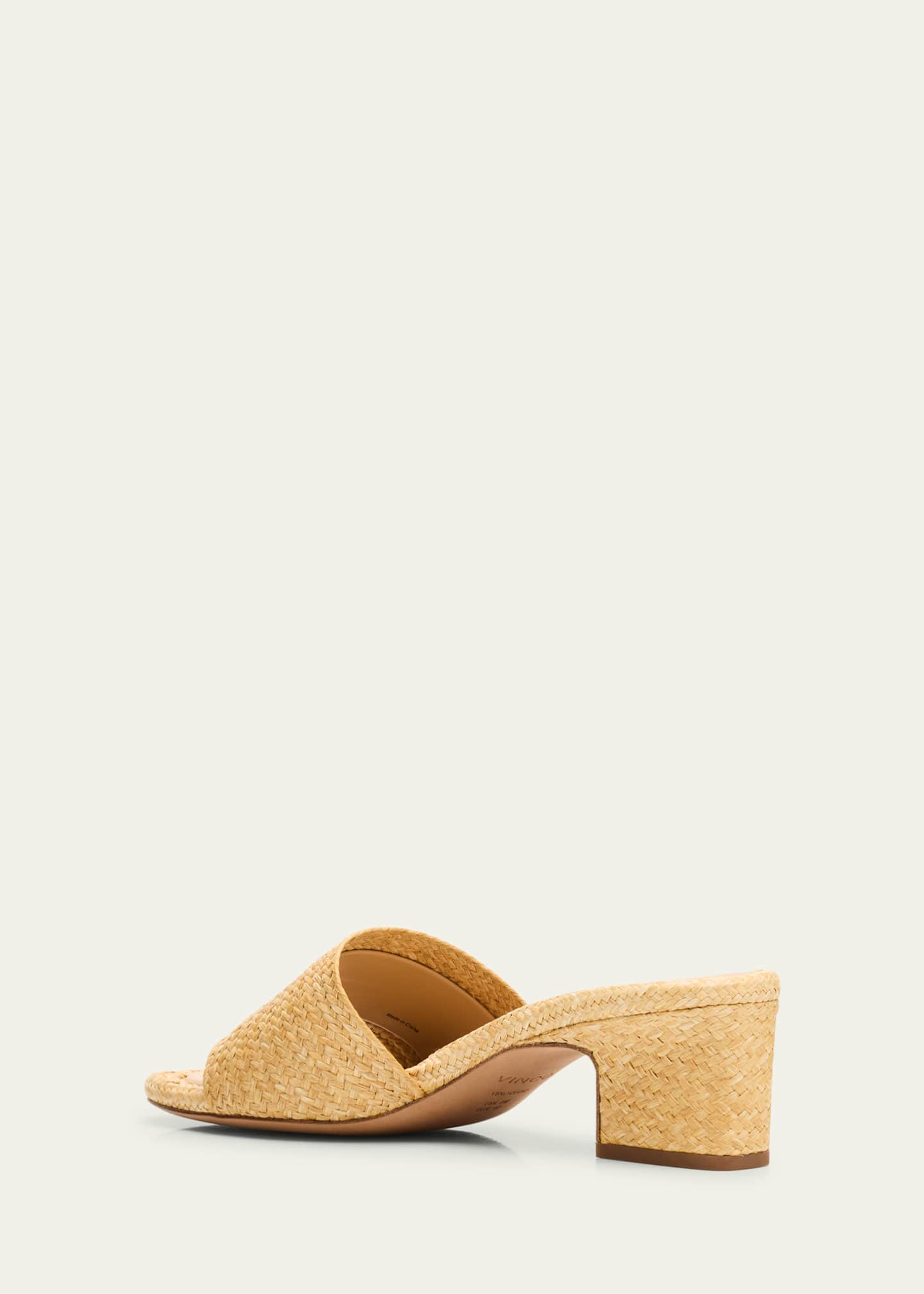 Vince Ariana Raffia Mule Sandals Image 4 of 6