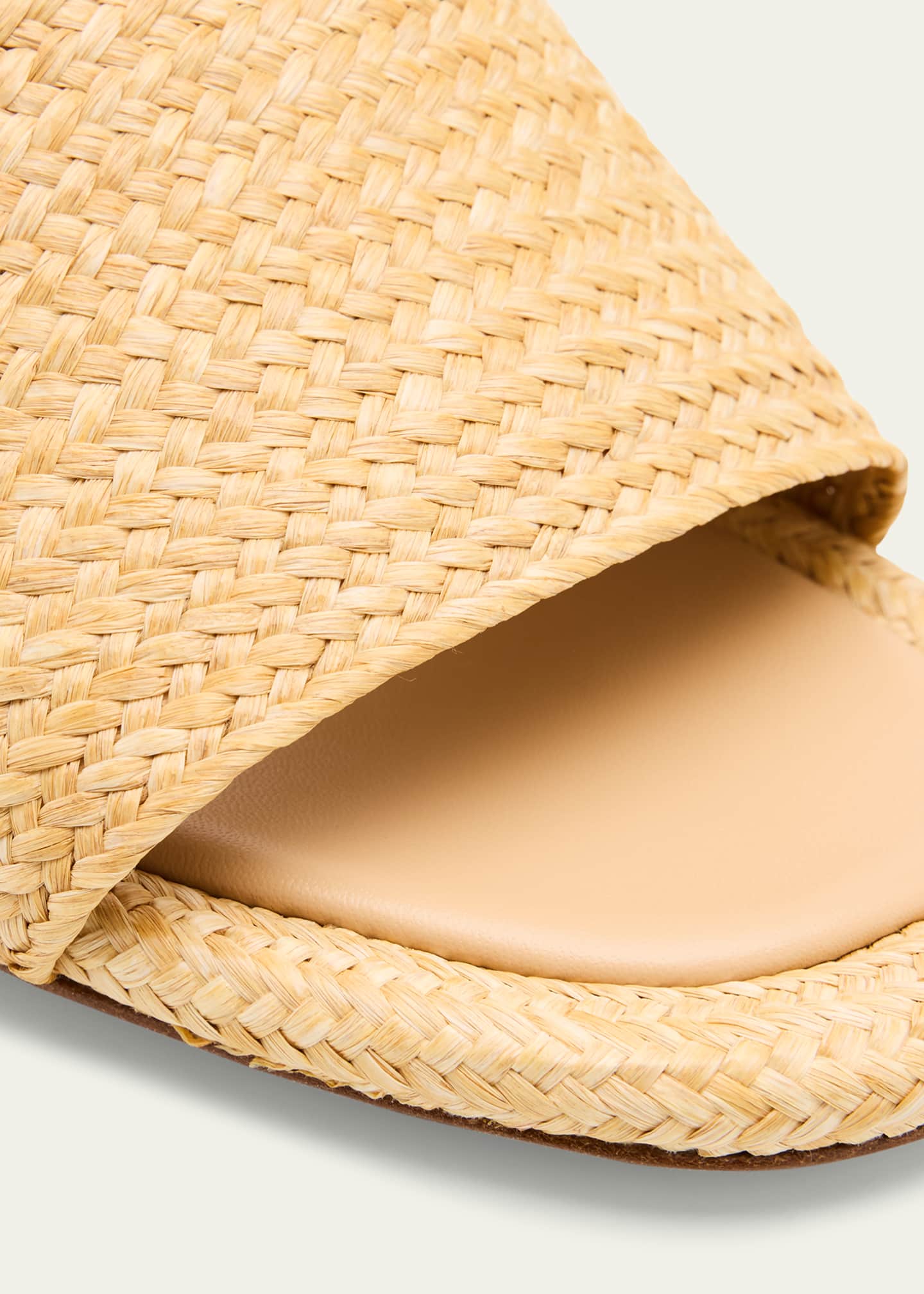 Vince Ariana Raffia Mule Sandals Image 5 of 6