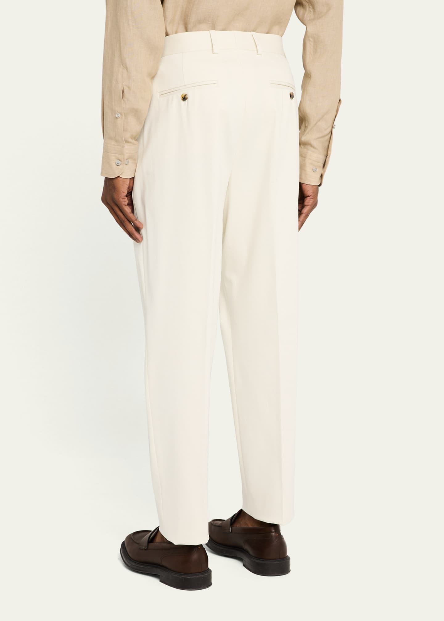 Loro Piana Men's Ruben Pleated Trousers Image 3 of 5