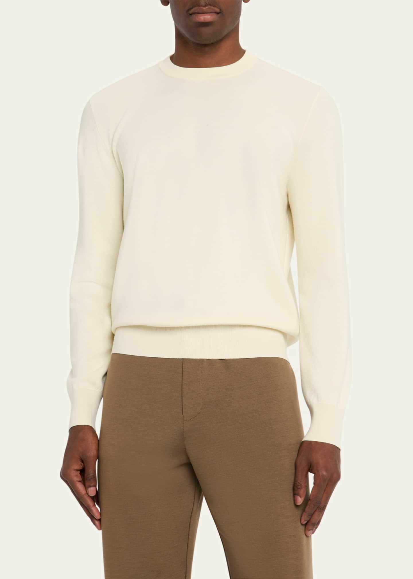 Loro Piana Men's Empire Wish® Wool Crewneck Sweater Image 4 of 5