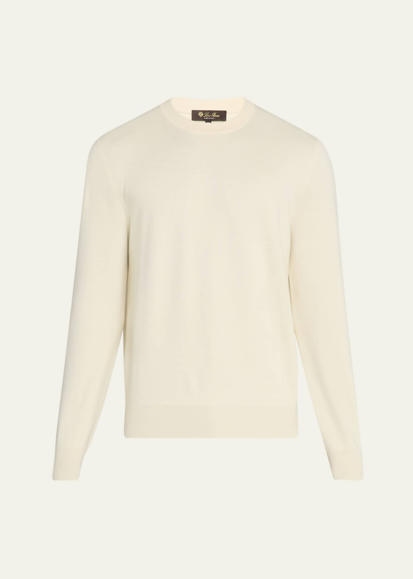 Loro Piana Men's Empire Wish® Wool Crewneck Sweater Image 1 of 5