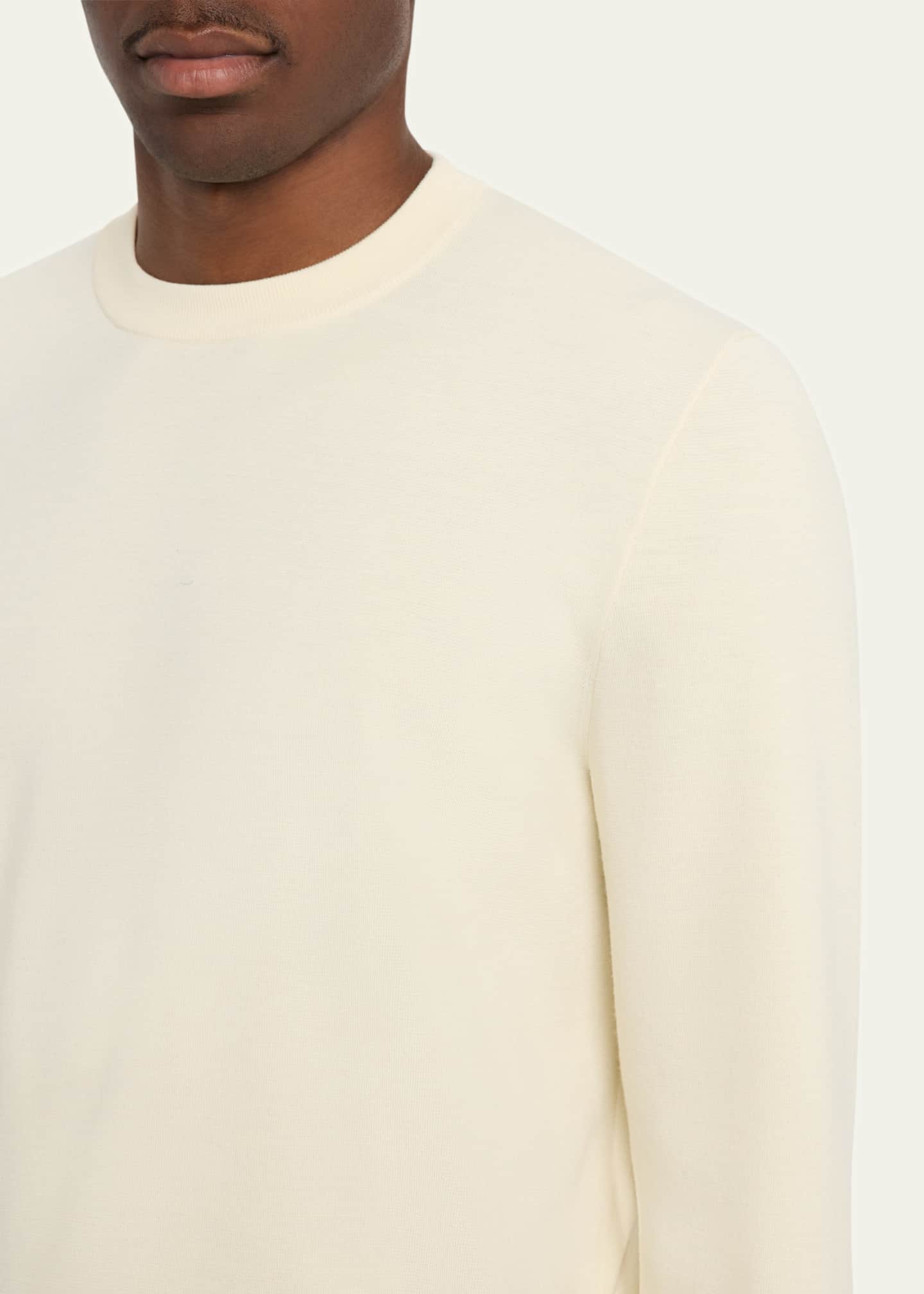 Loro Piana Men's Empire Wish® Wool Crewneck Sweater Image 5 of 5