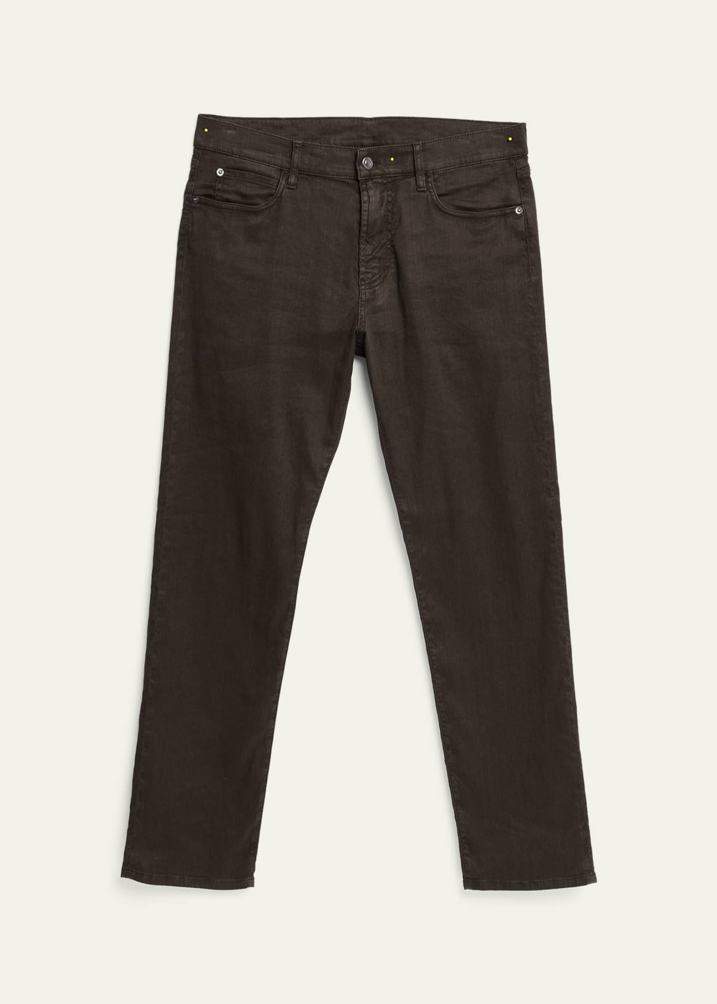 Loro Piana Men's Quarona Linen and Cotton Stretch Five-Pocket Pants Image 1 of 5
