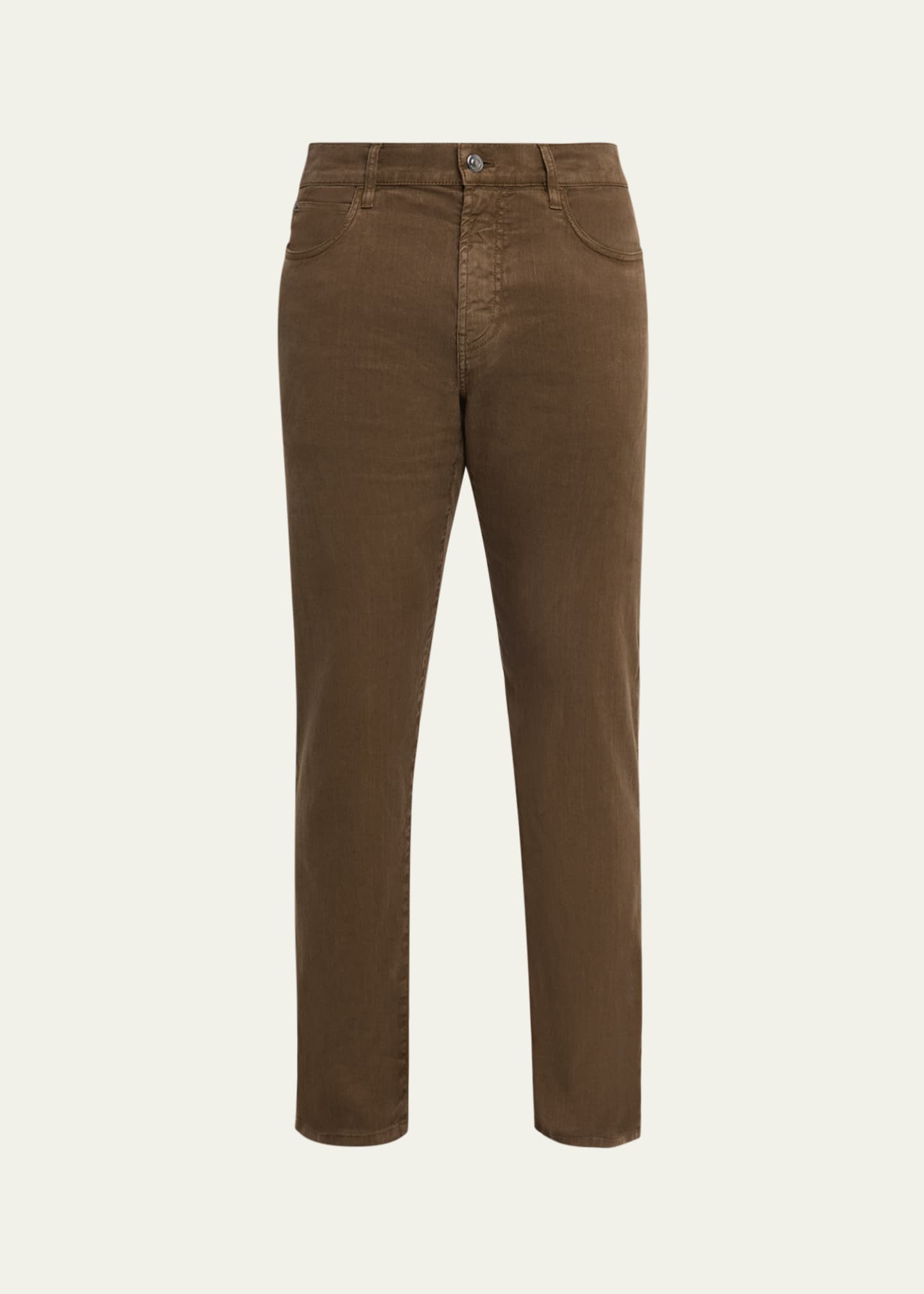 ロロピアーナ　リネン5ポケットパンツ　S-XS Loro Piana Men's Quarona Linen and Cotton Stretch Five-Pocket