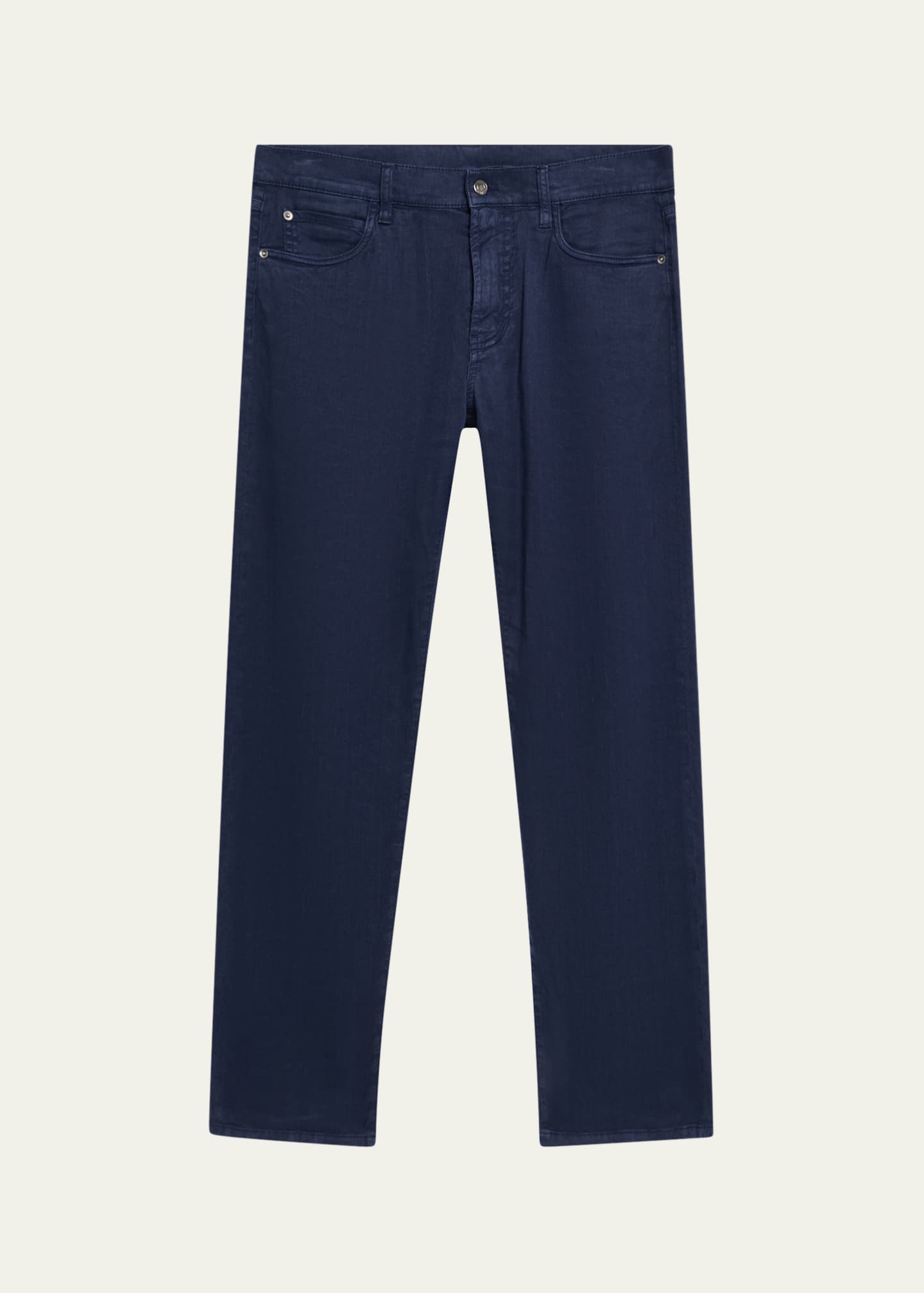 Loro Piana Men's Quarona Linen and Cotton Stretch Five-Pocket Pants Image 1 of 5