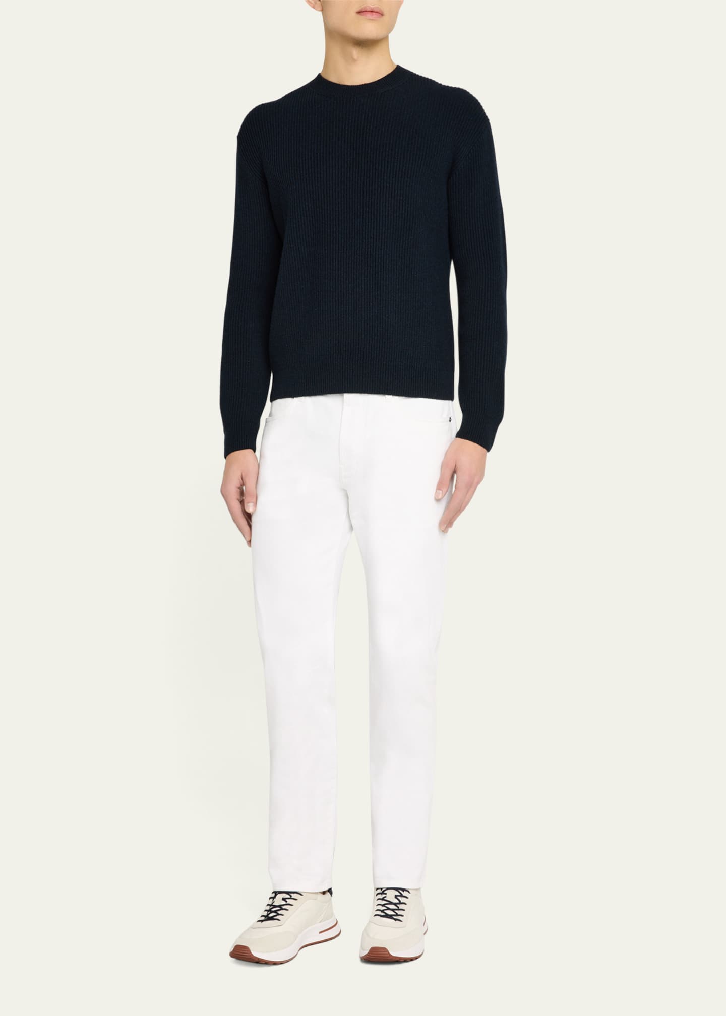 Loro Piana Men's Quarona Denim Five-Pocket Pants - Bergdorf Goodman