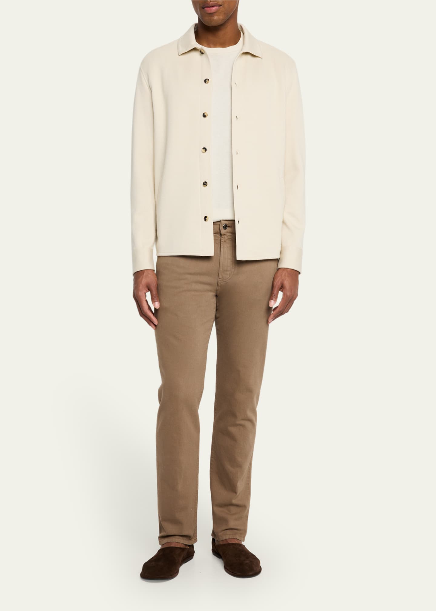 Loro Piana Men's Quarona Denim Five-Pocket Pants Image 2 of 5