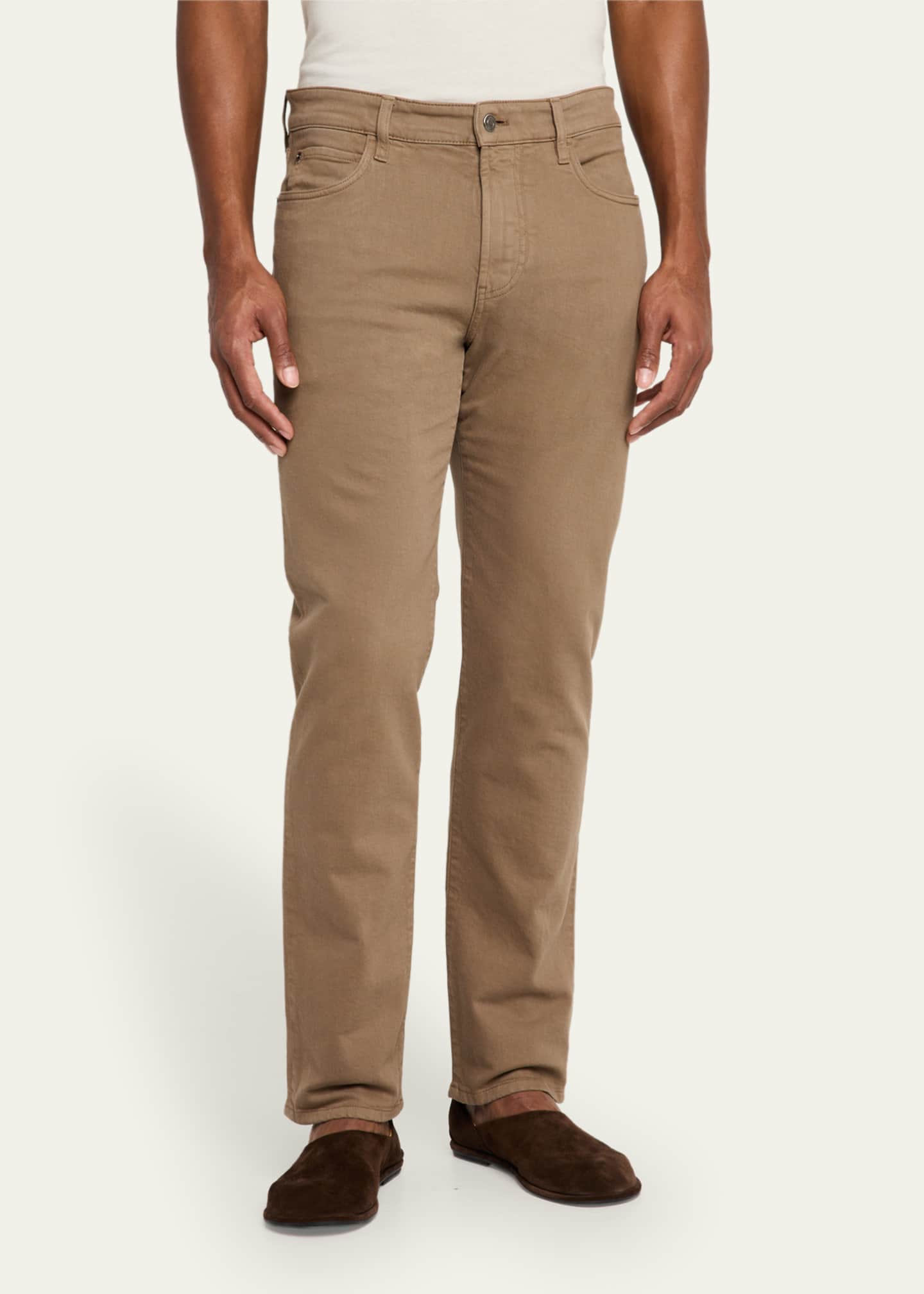 Loro Piana Men's Quarona Denim Five-Pocket Pants Image 4 of 5