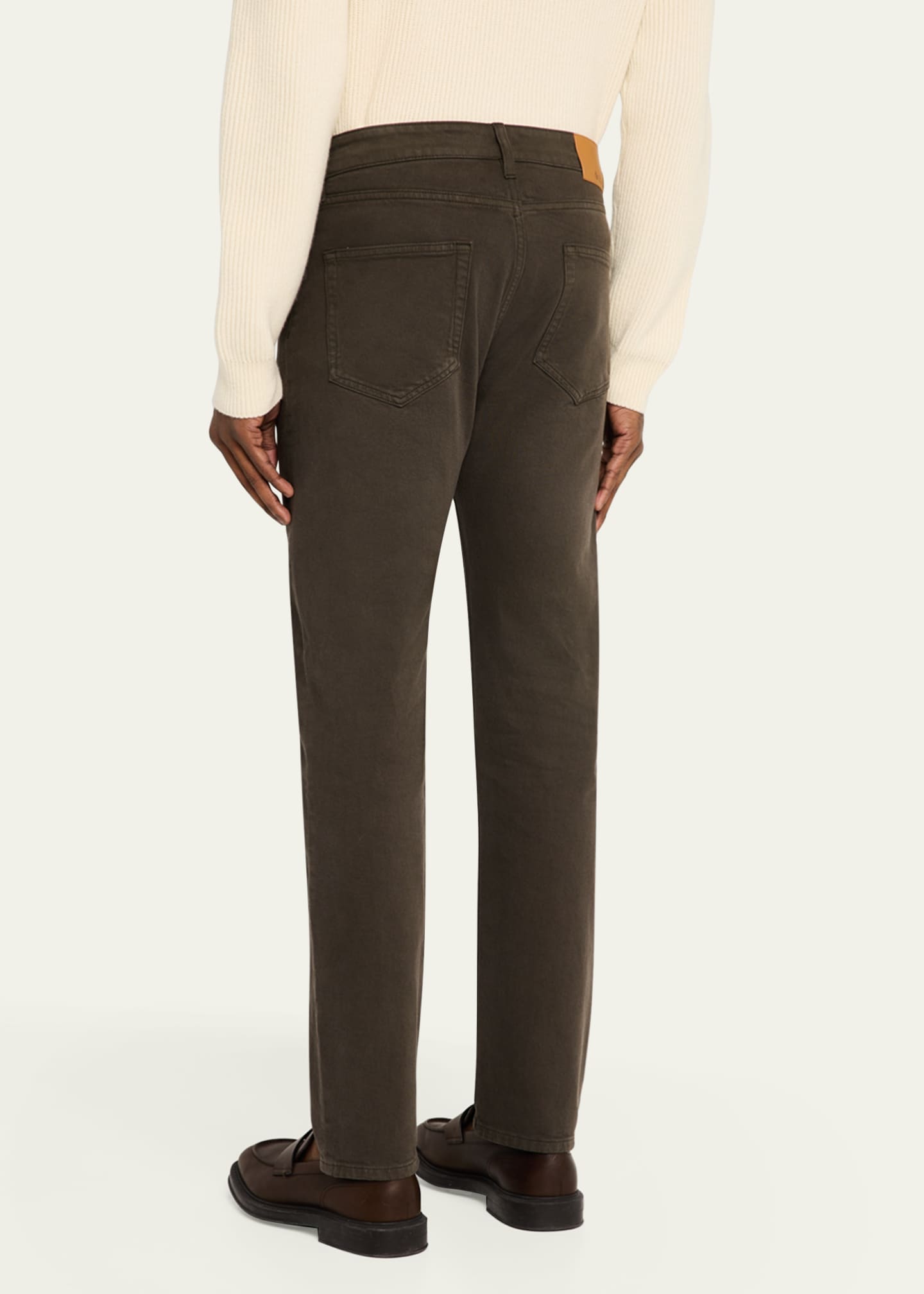 Loro Piana Men's Quarona Denim Five-Pocket Pants Image 3 of 5