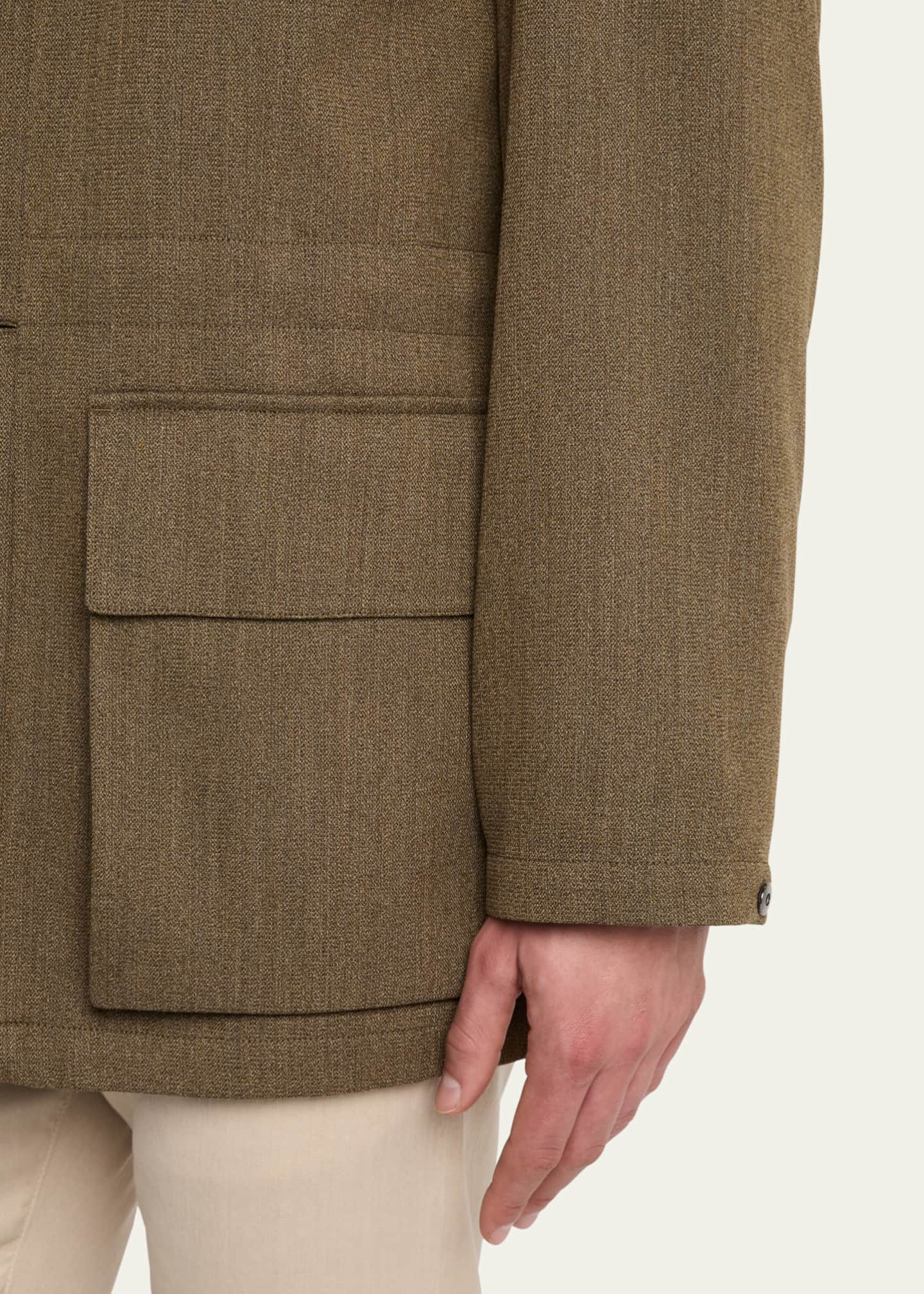 Loro Piana Men's Horsey® Wool Jacket Image 5 of 5