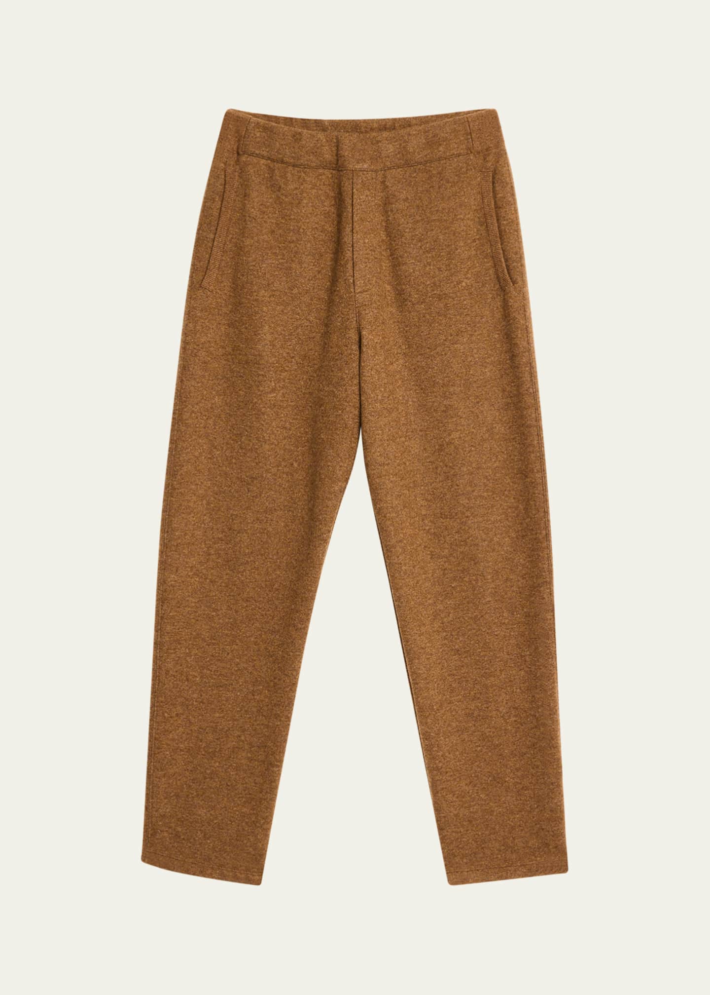 Loro Piana Men's Rio Bodro Novalis Cashmere Melange Pull-On Pants Image 1 of 5