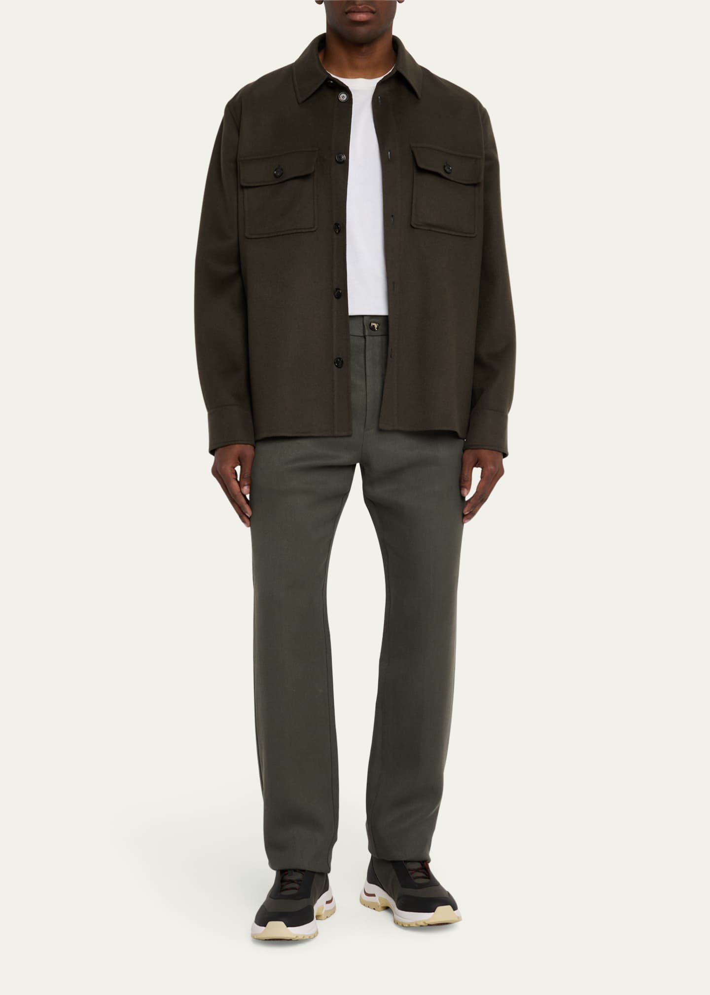 Loro Piana Men's Jim Cashmere Overshirt - Bergdorf Goodman