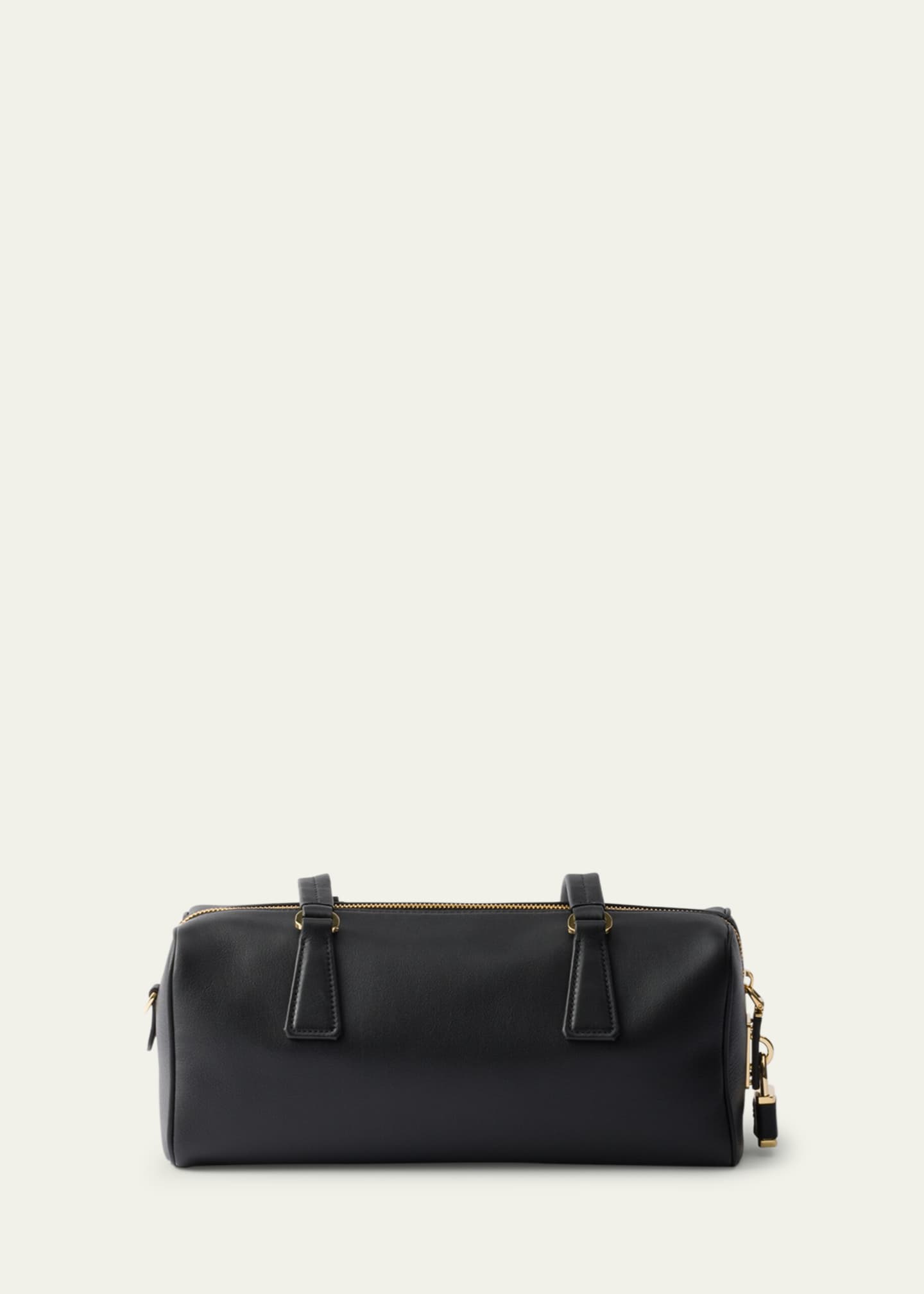Prada Zip Soft Grain Leather Shoulder Bag Image 2 of 3