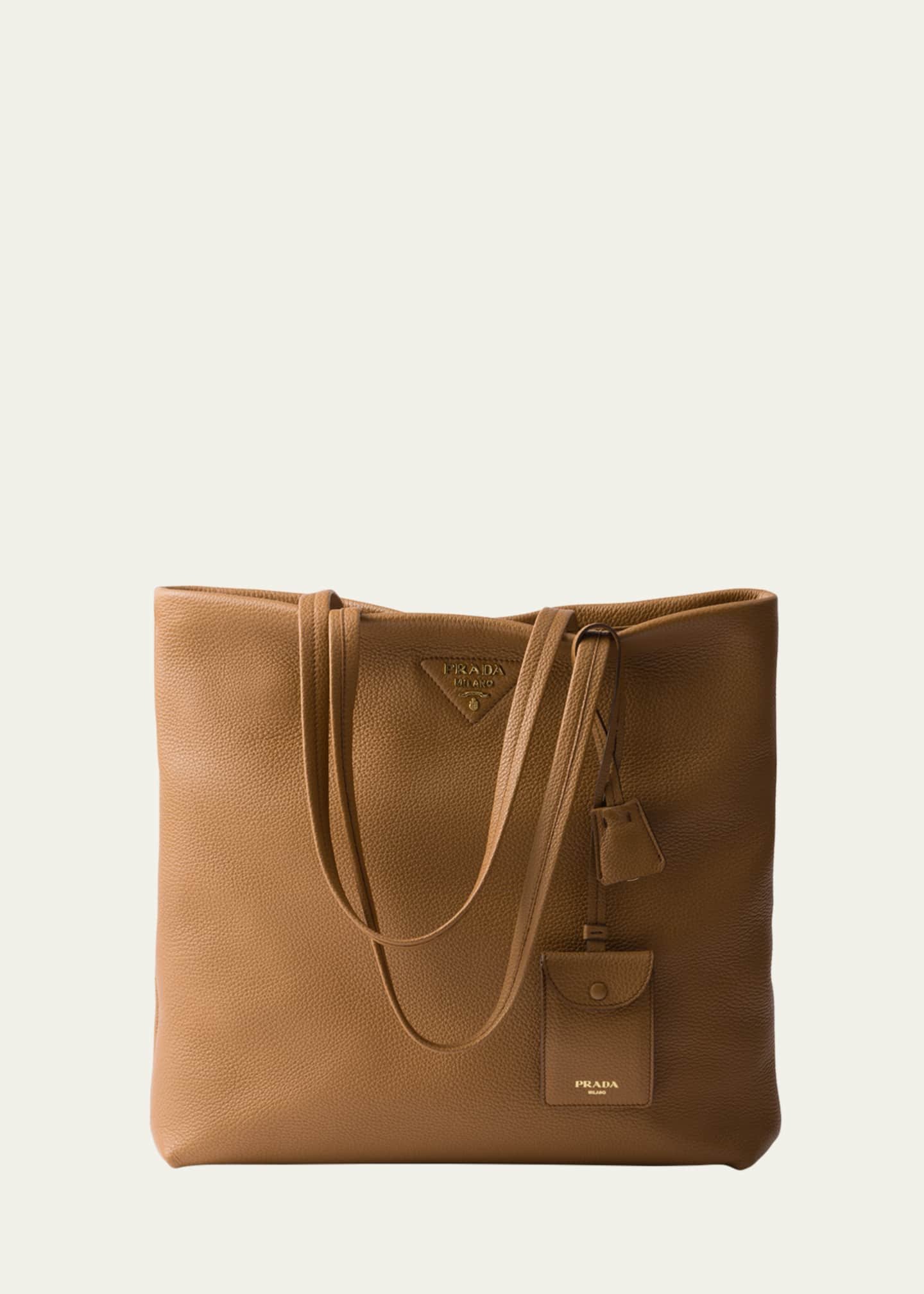 Prada Daino Soft Leather Tote Bag Image 1 of 3