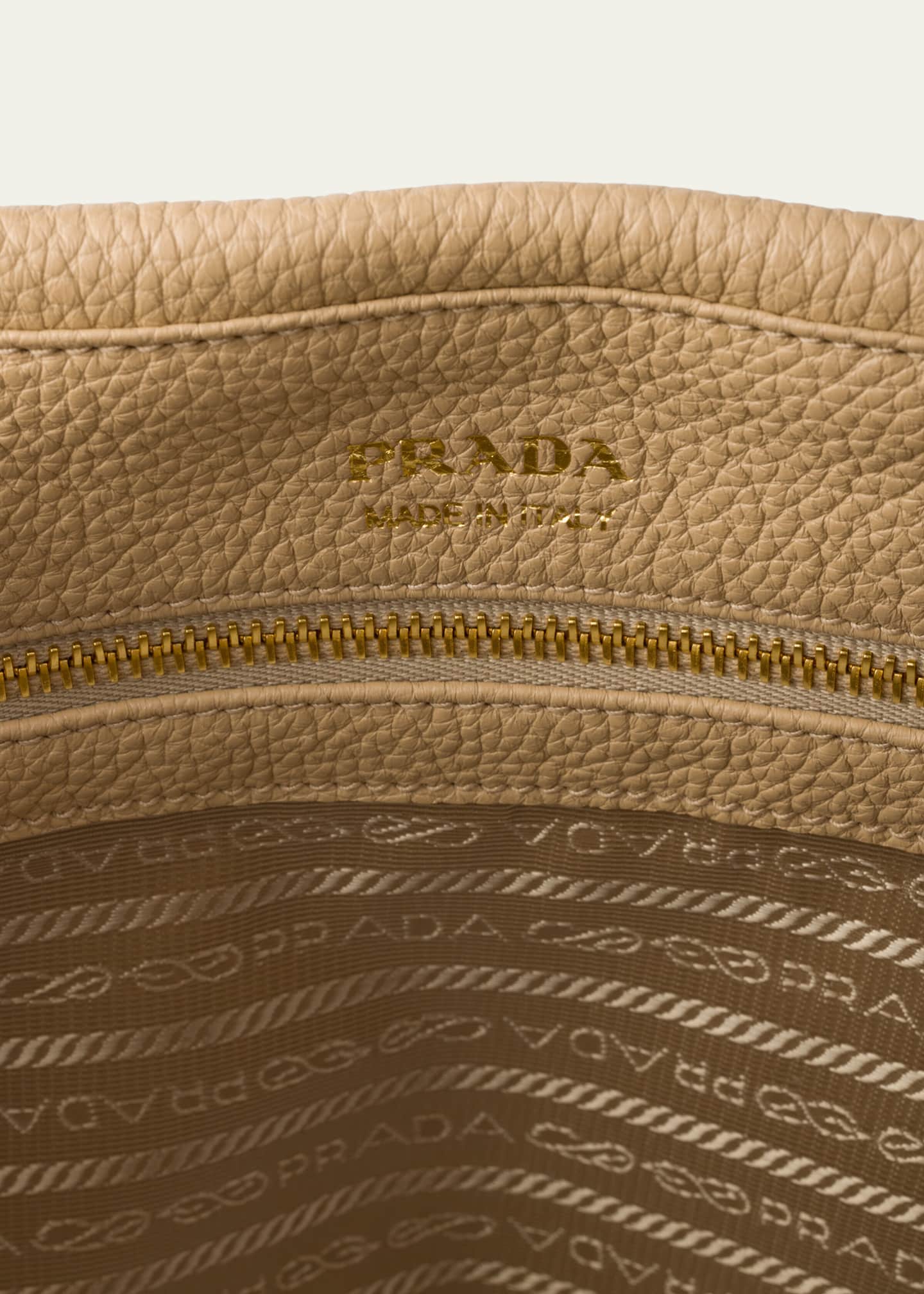 Prada Daino Soft Leather Tote Bag Image 3 of 3