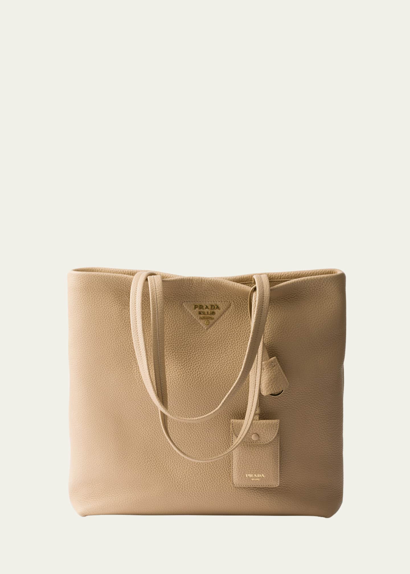 Prada Daino Soft Leather Tote Bag Image 1 of 3