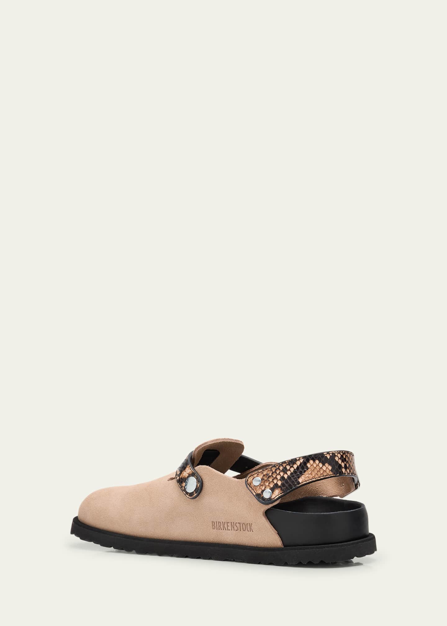 1774 Birkenstock Tokio Mixed Leather Slingback Mules Image 4 of 6