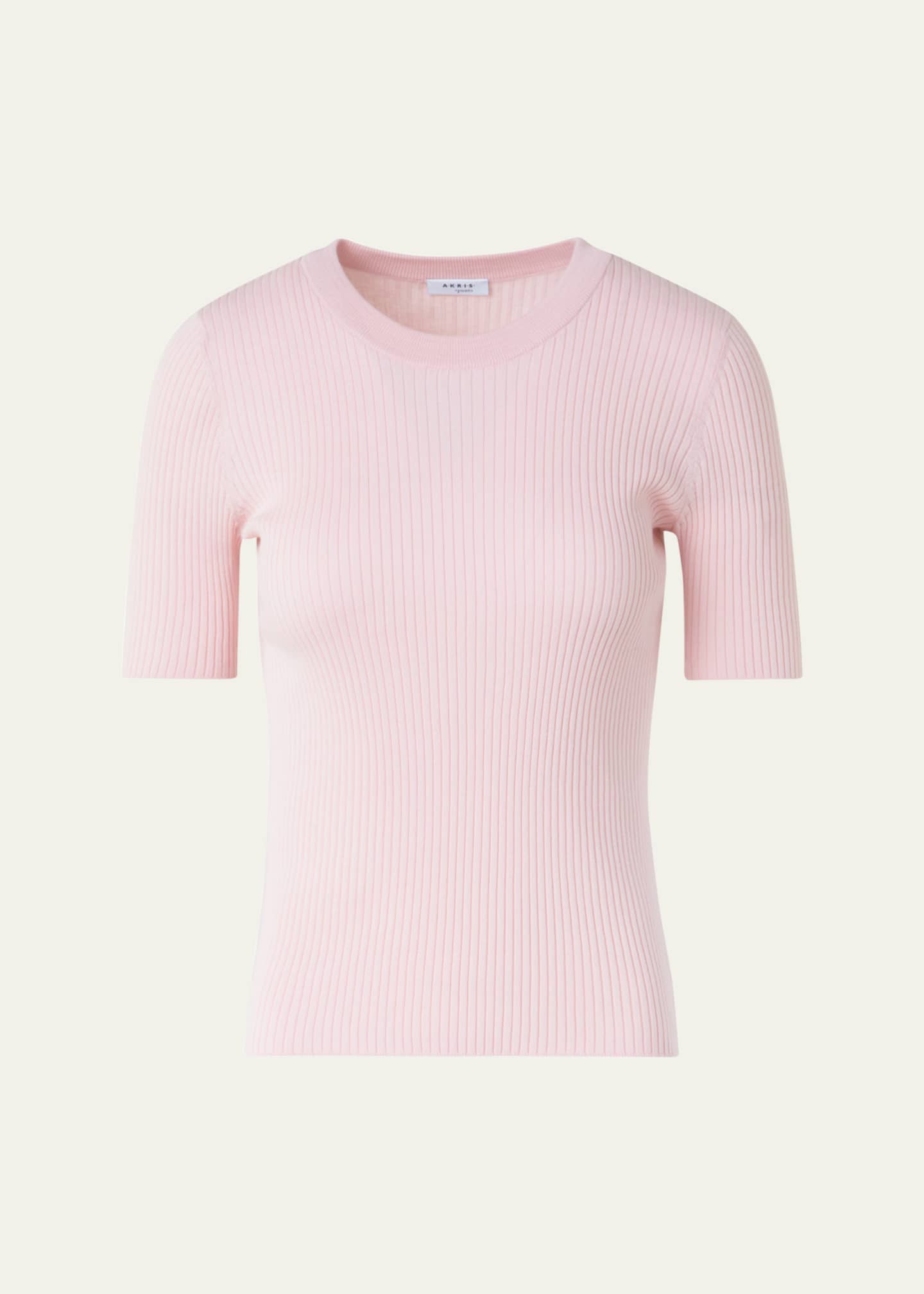 Akris punto Twisted Cotton Ribbed Top Image 1 of 4