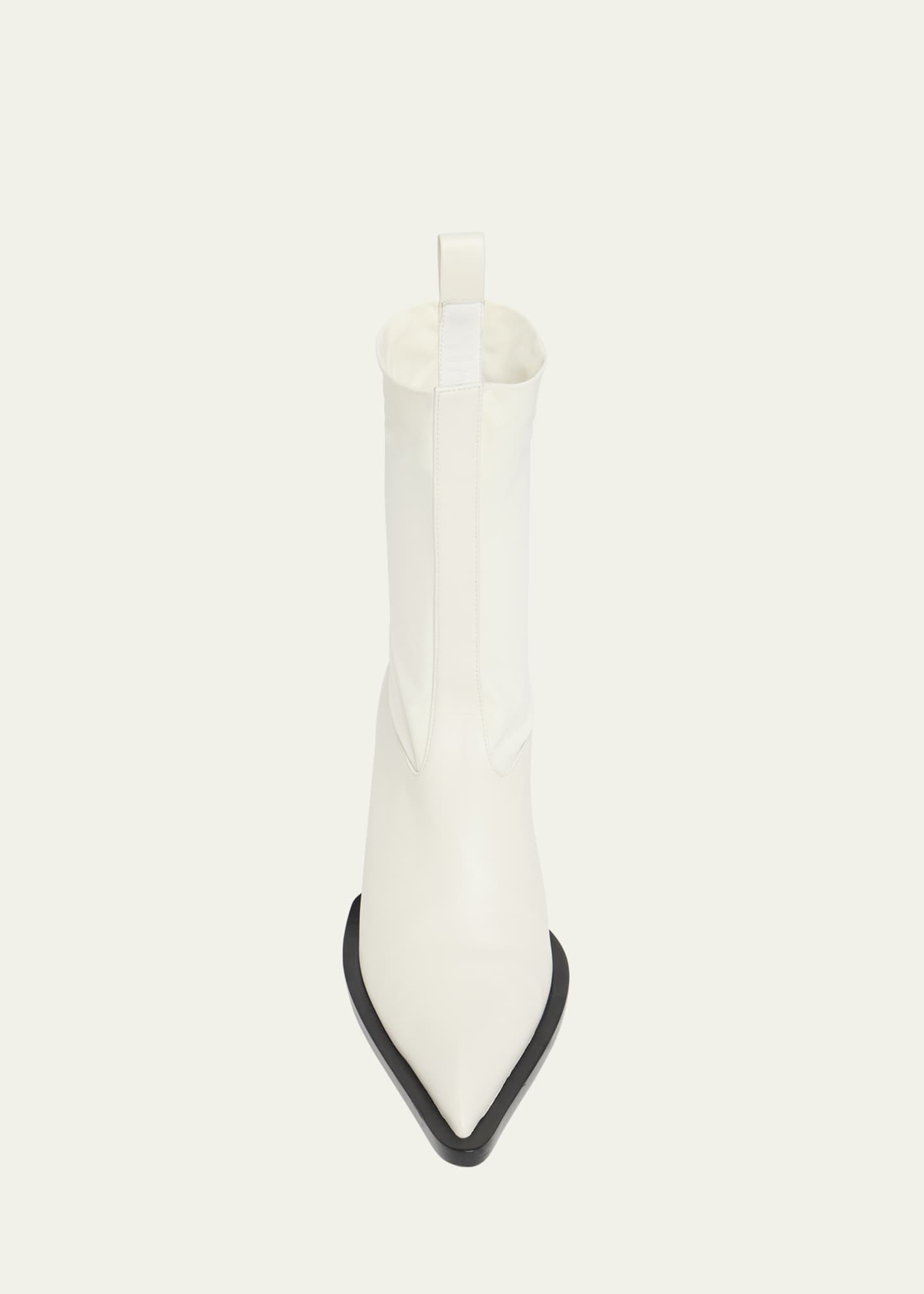 Jil Sander Stretch Leather Ankle Booties Image 6 of 6