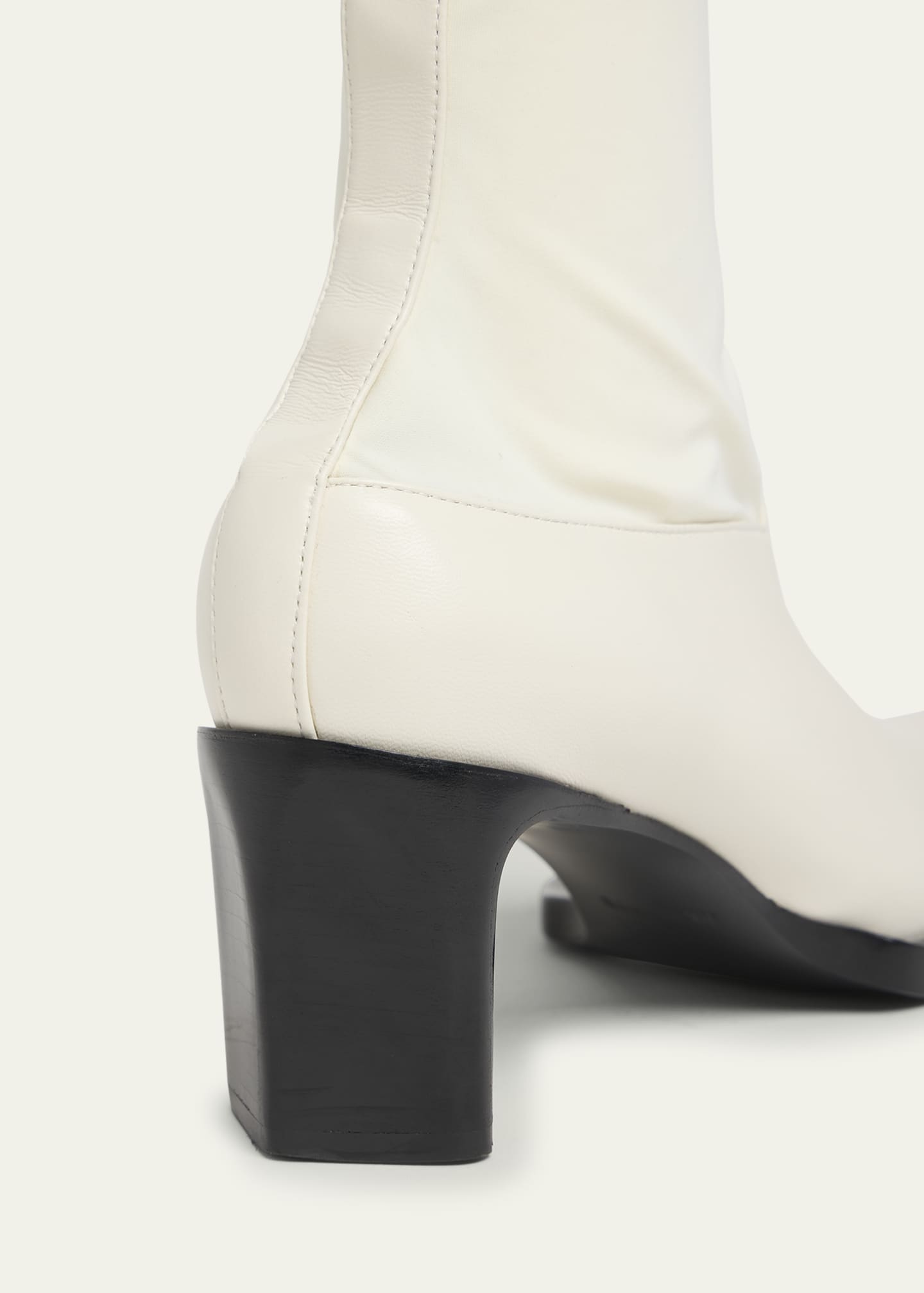 Jil Sander Stretch Leather Ankle Booties Image 5 of 6
