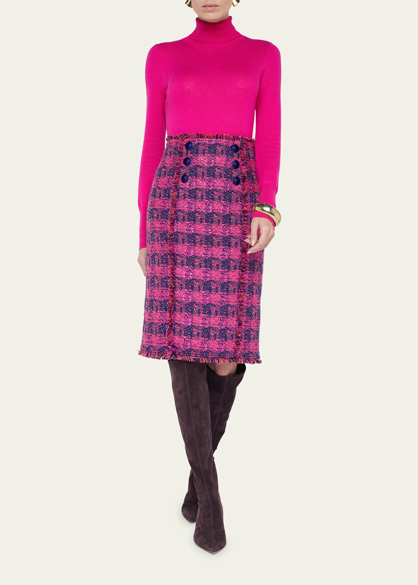 L'Agence Kitty Tweed Skirt Image 2 of 5