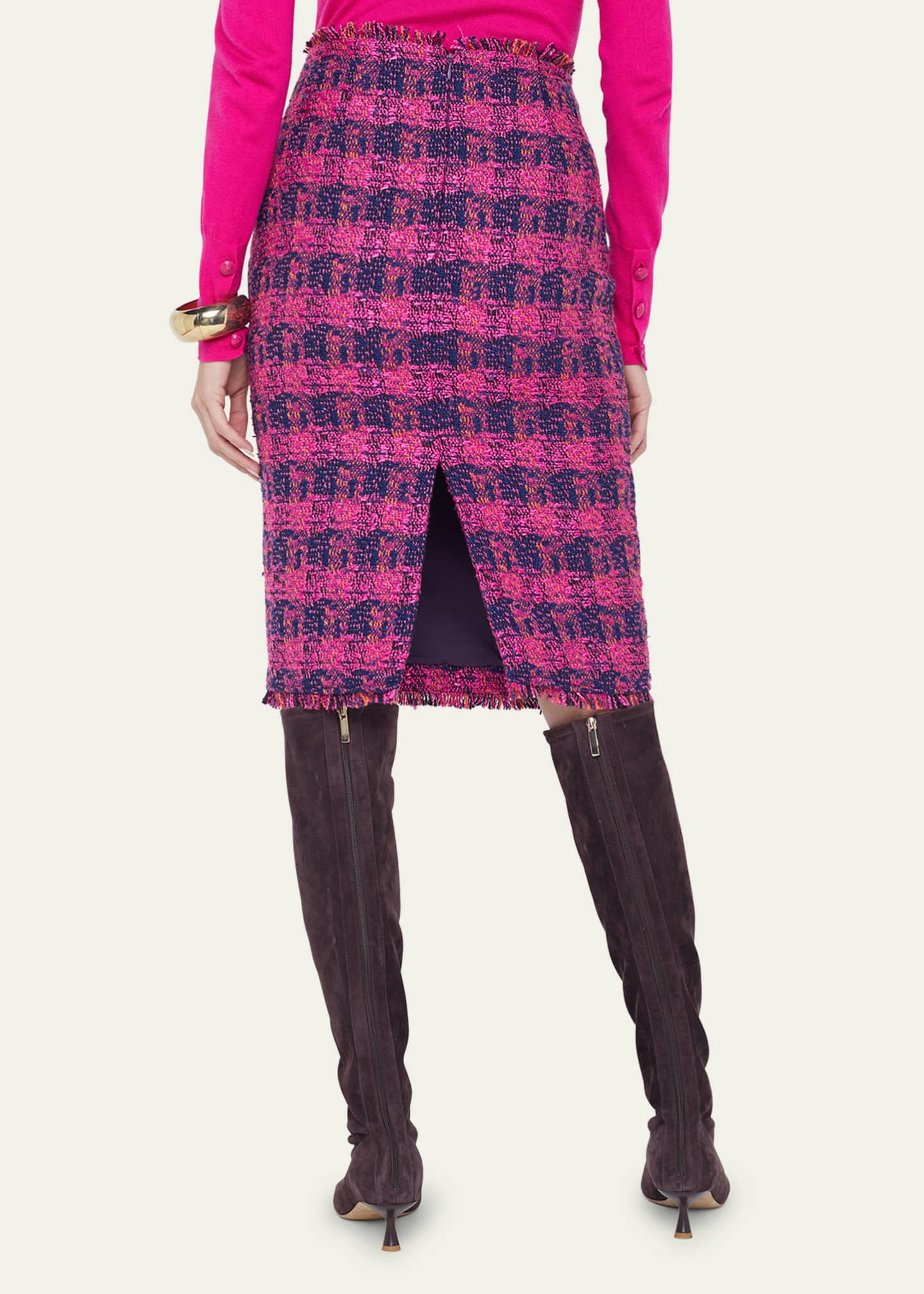 L'Agence Kitty Tweed Skirt Image 3 of 5