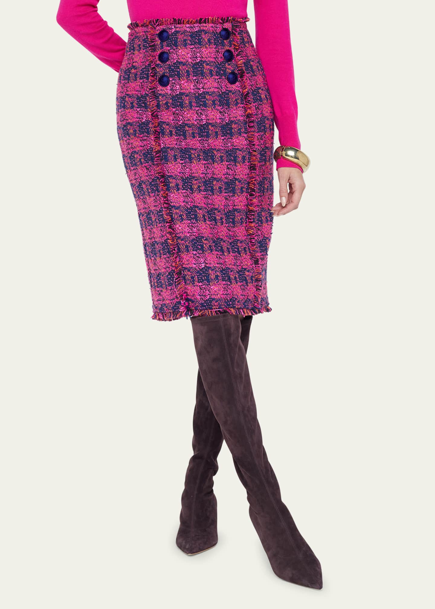 L'Agence Kitty Tweed Skirt Image 5 of 5