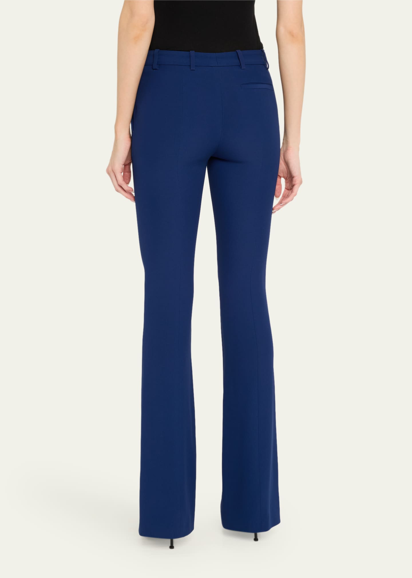 McQueen Bootcut Leaf Crepe Trousers Image 3 of 5