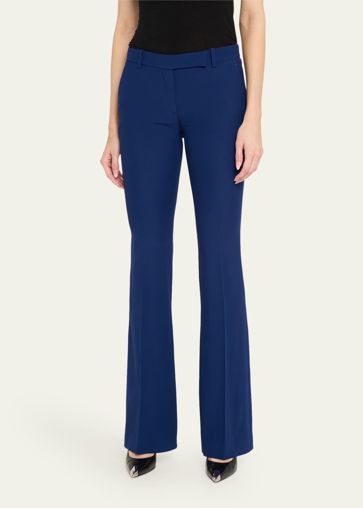 McQueen Bootcut Leaf Crepe Trousers Image 4 of 5
