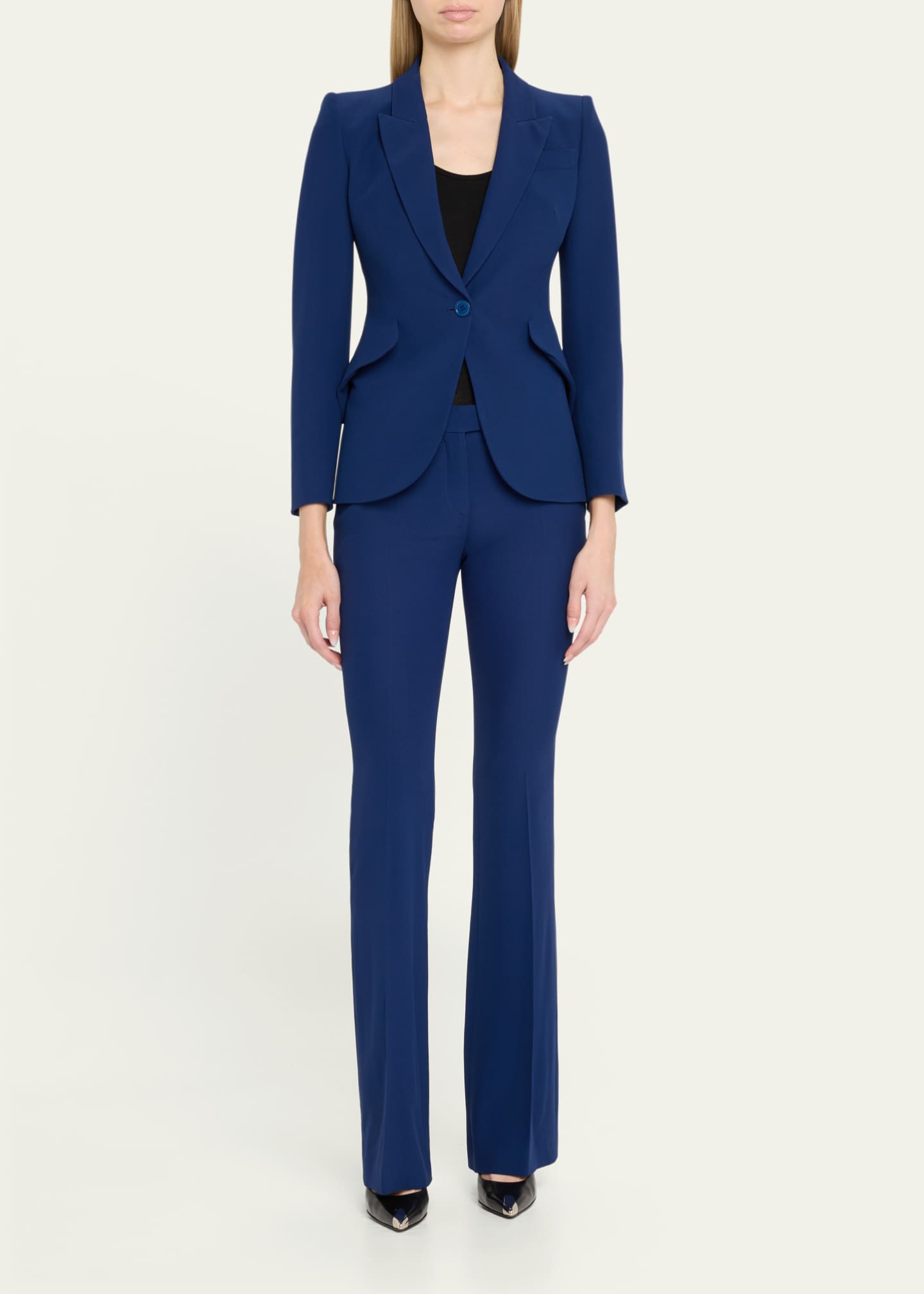 McQueen Single-Breasted Blazer Jacket Image 3 of 6