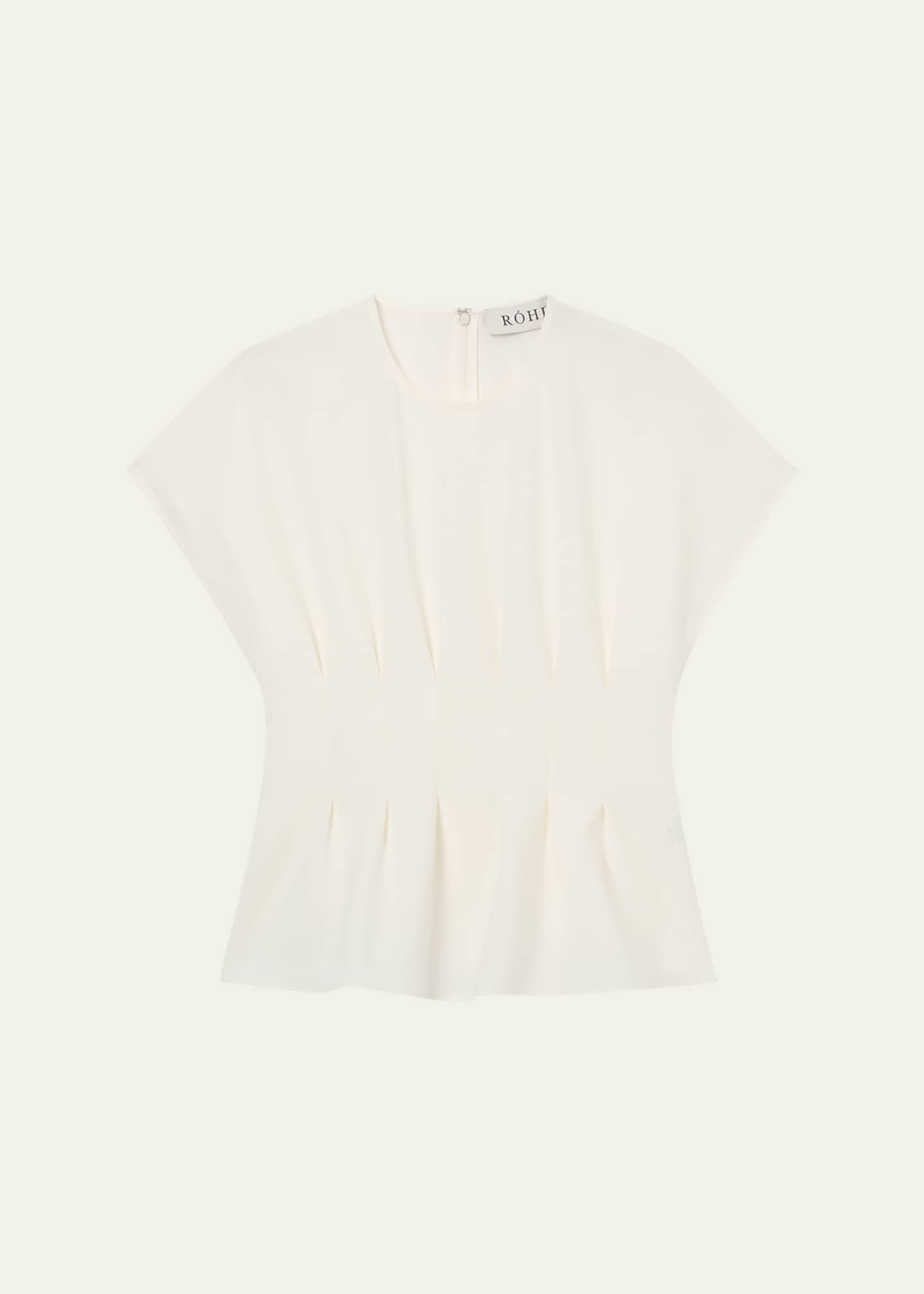 Rohe Short-Sleeve Sculptural Waisted Top Image 1 of 5