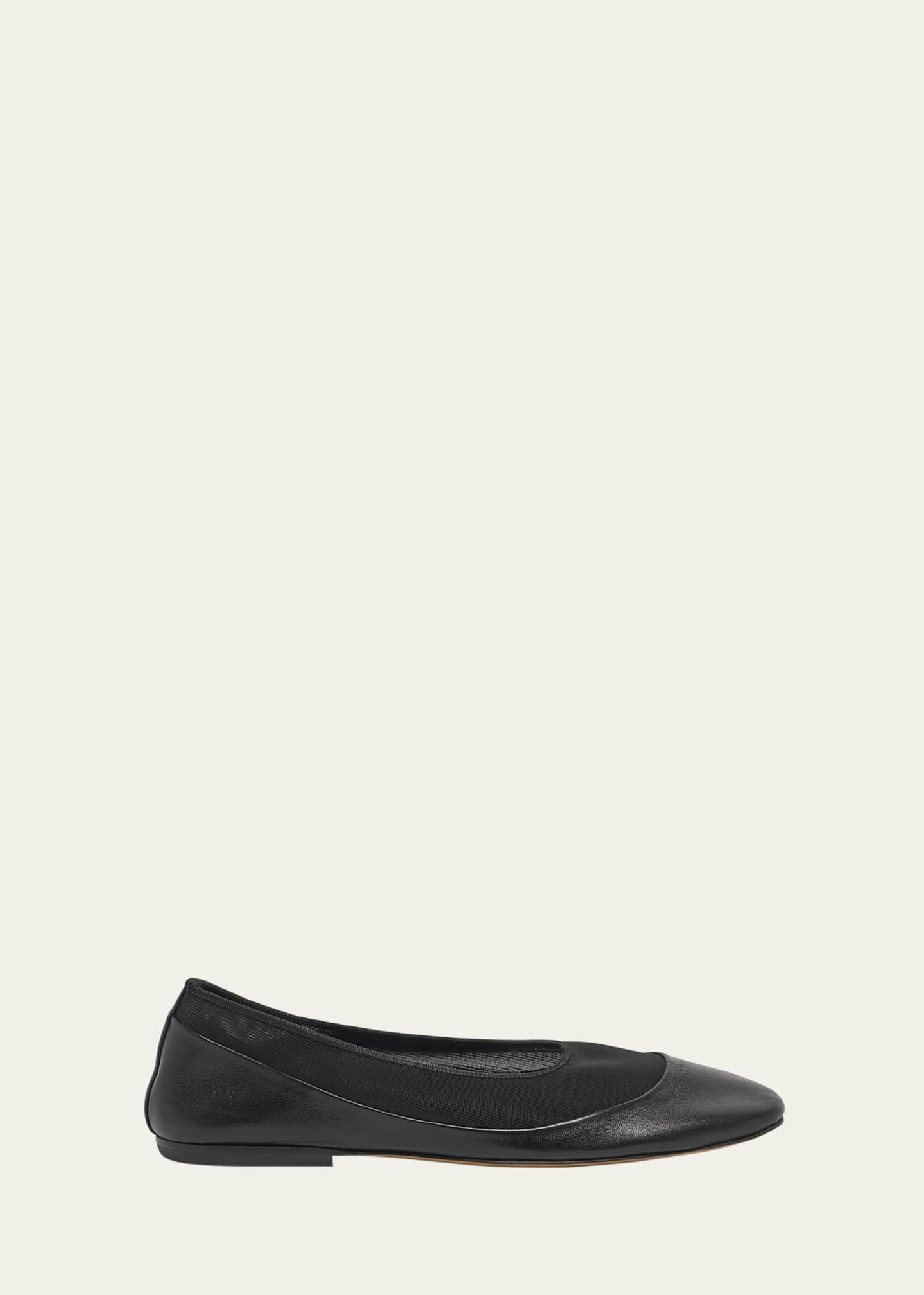 Glove Lambskin Leather Ballerina Flats