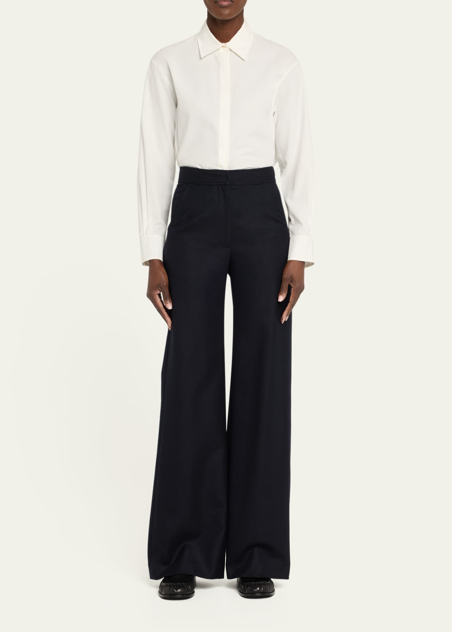 Dries Van Noten Moc-Toe Calf Leather Loafers Image 3 of 6