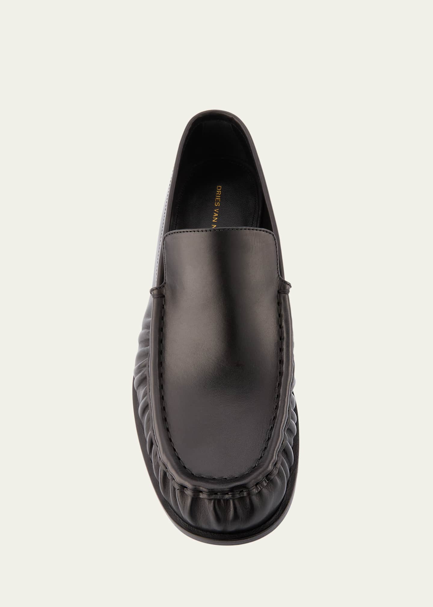 Dries Van Noten Moc-Toe Calf Leather Loafers Image 6 of 6