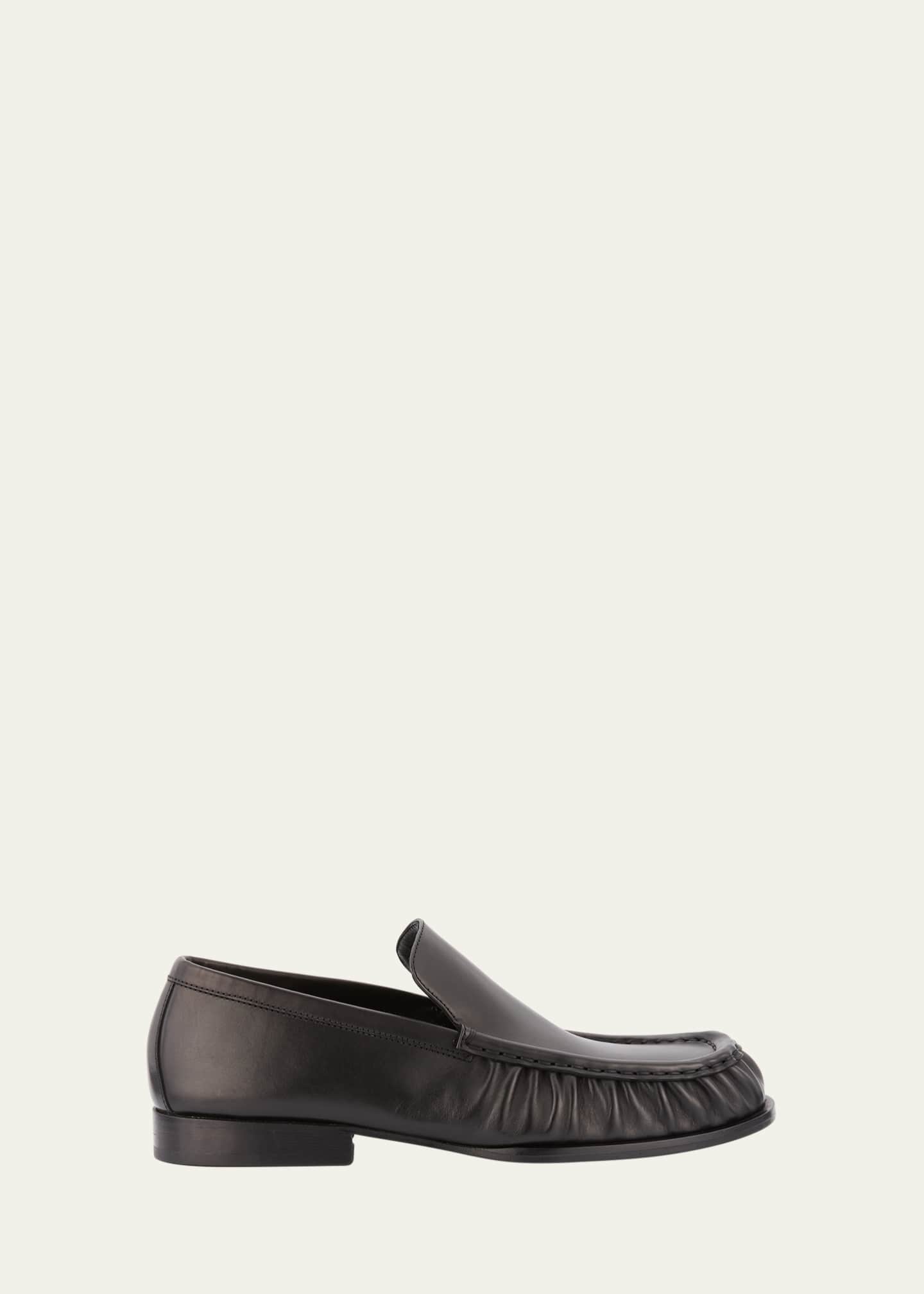 Dries Van Noten Moc-Toe Calf Leather Loafers Image 1 of 6