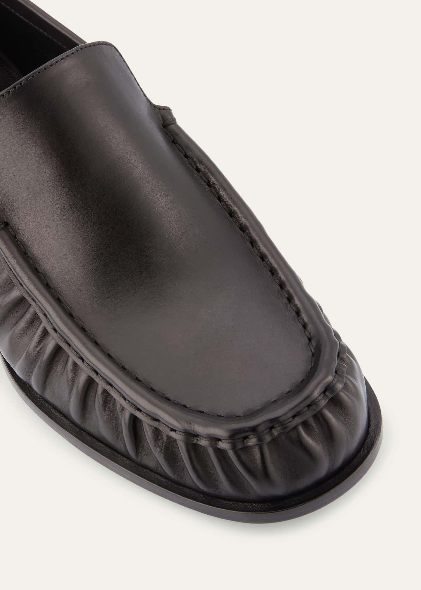 Dries Van Noten Moc-Toe Calf Leather Loafers Image 5 of 6